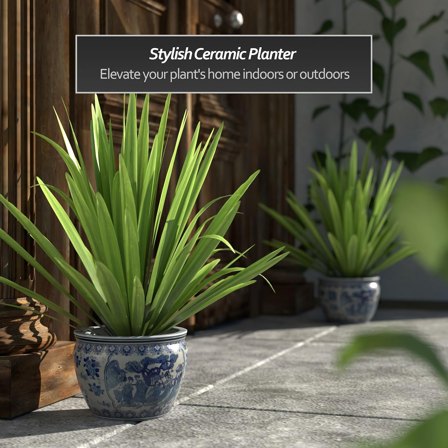 Oriental Furniture Ladies Chinese Porcelain Pot Planter & Reviews | Perigold