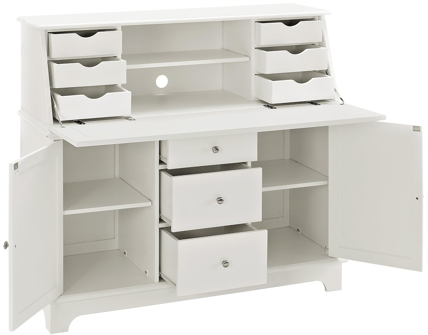 Crosley Furniture Sullivan Secretary Desk with Hutch