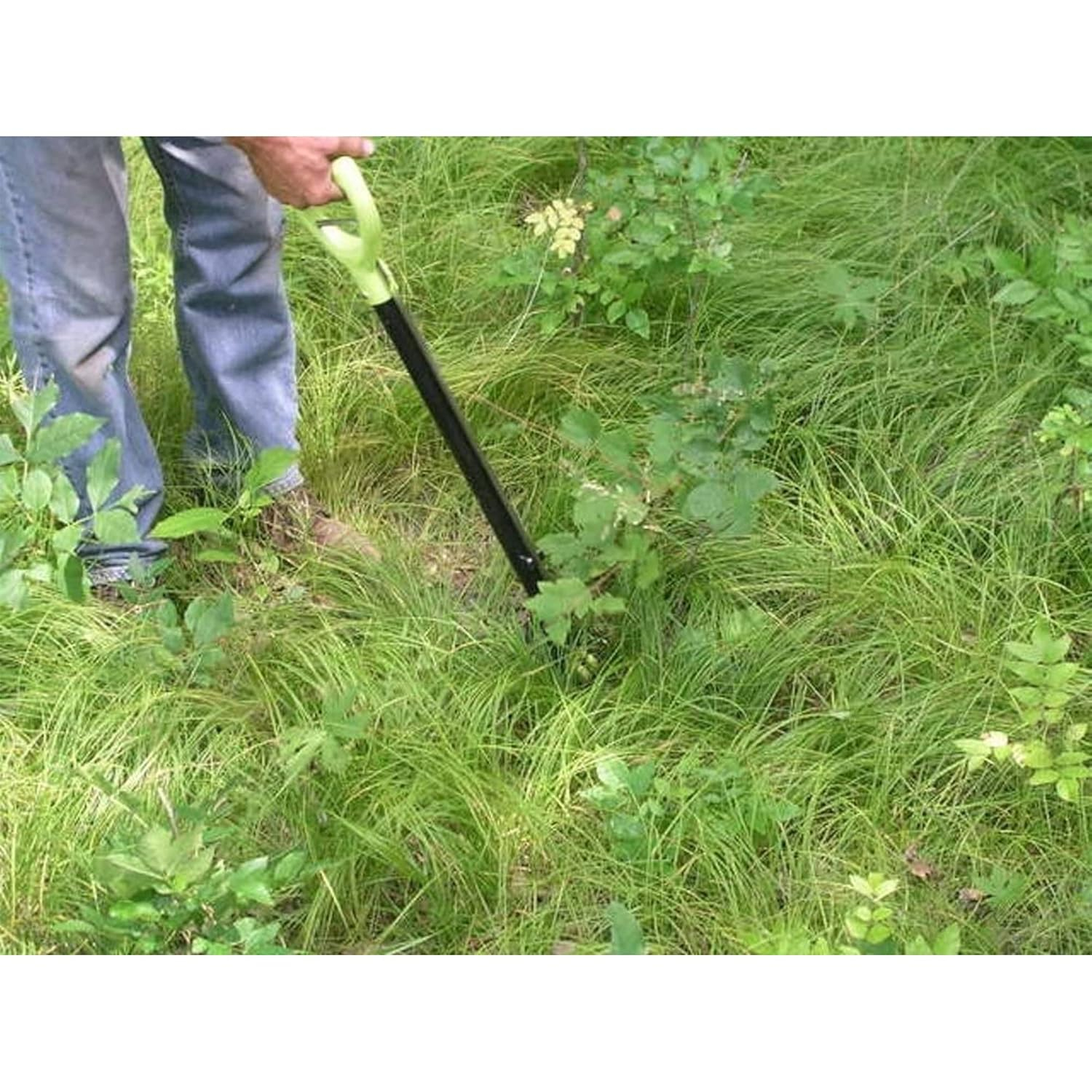 Green and Black Steel Adjustable Handle Tiller
