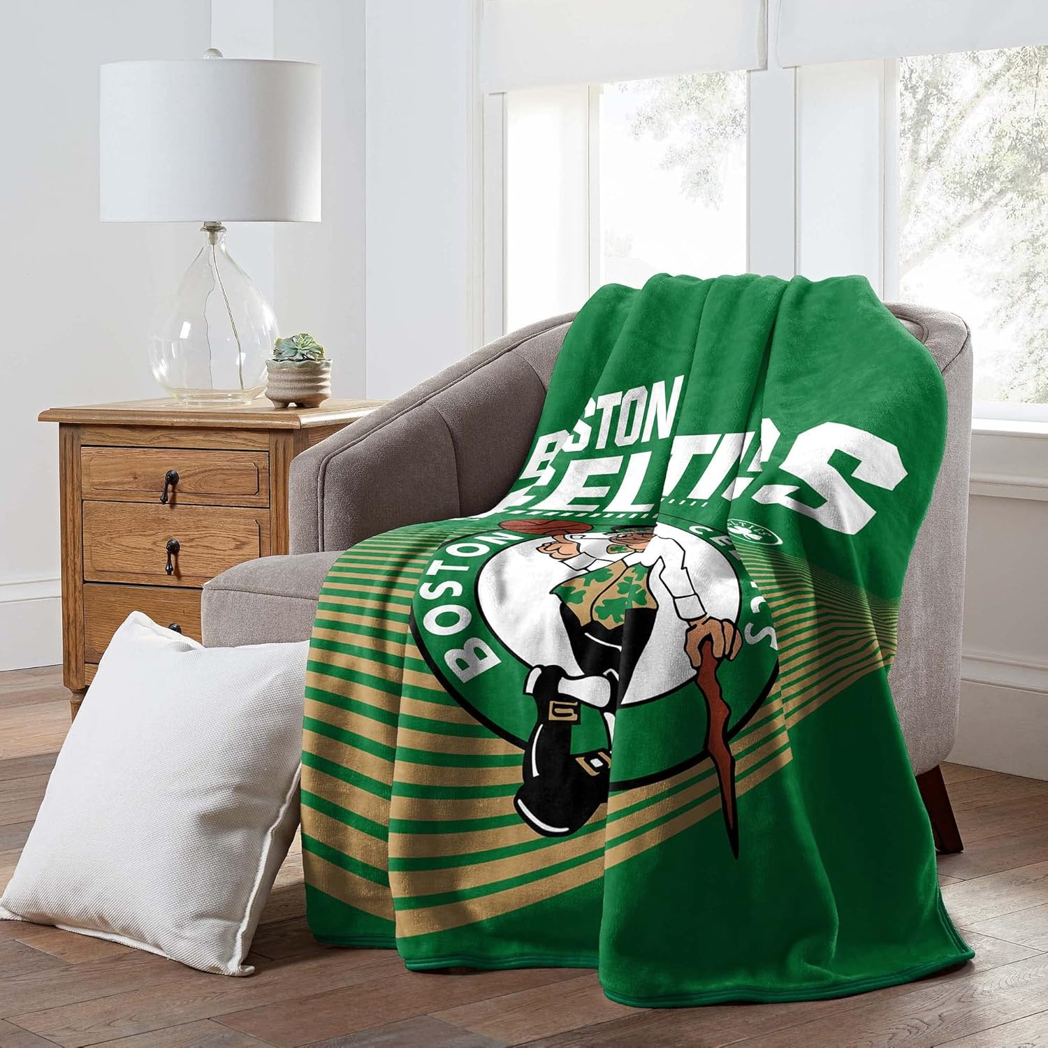 NORTHWEST NBA Boston Celtics 60" x 80" Raschel Throw Blanket
