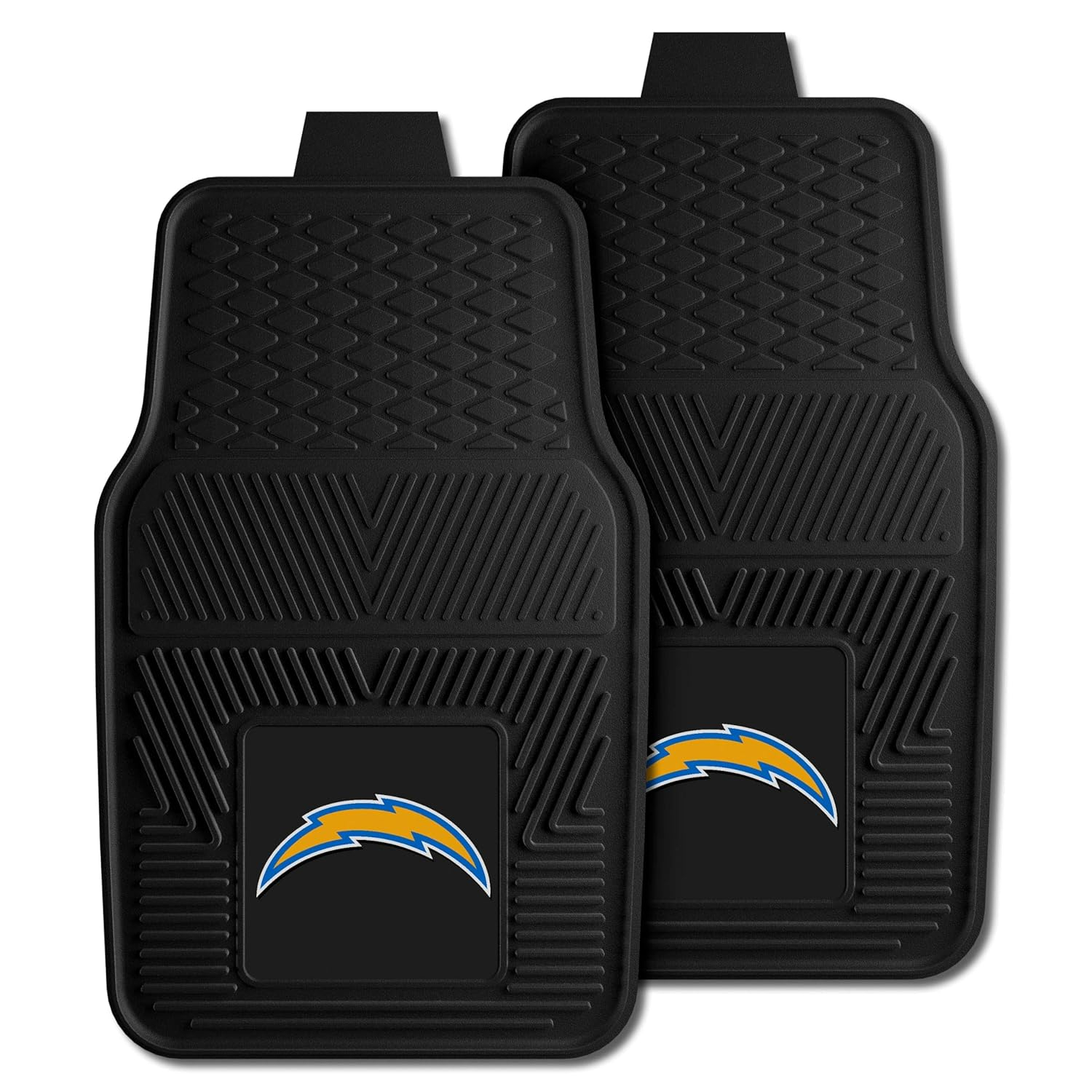 Los Angeles Chargers Heavy Duty Black Vinyl Car Mats