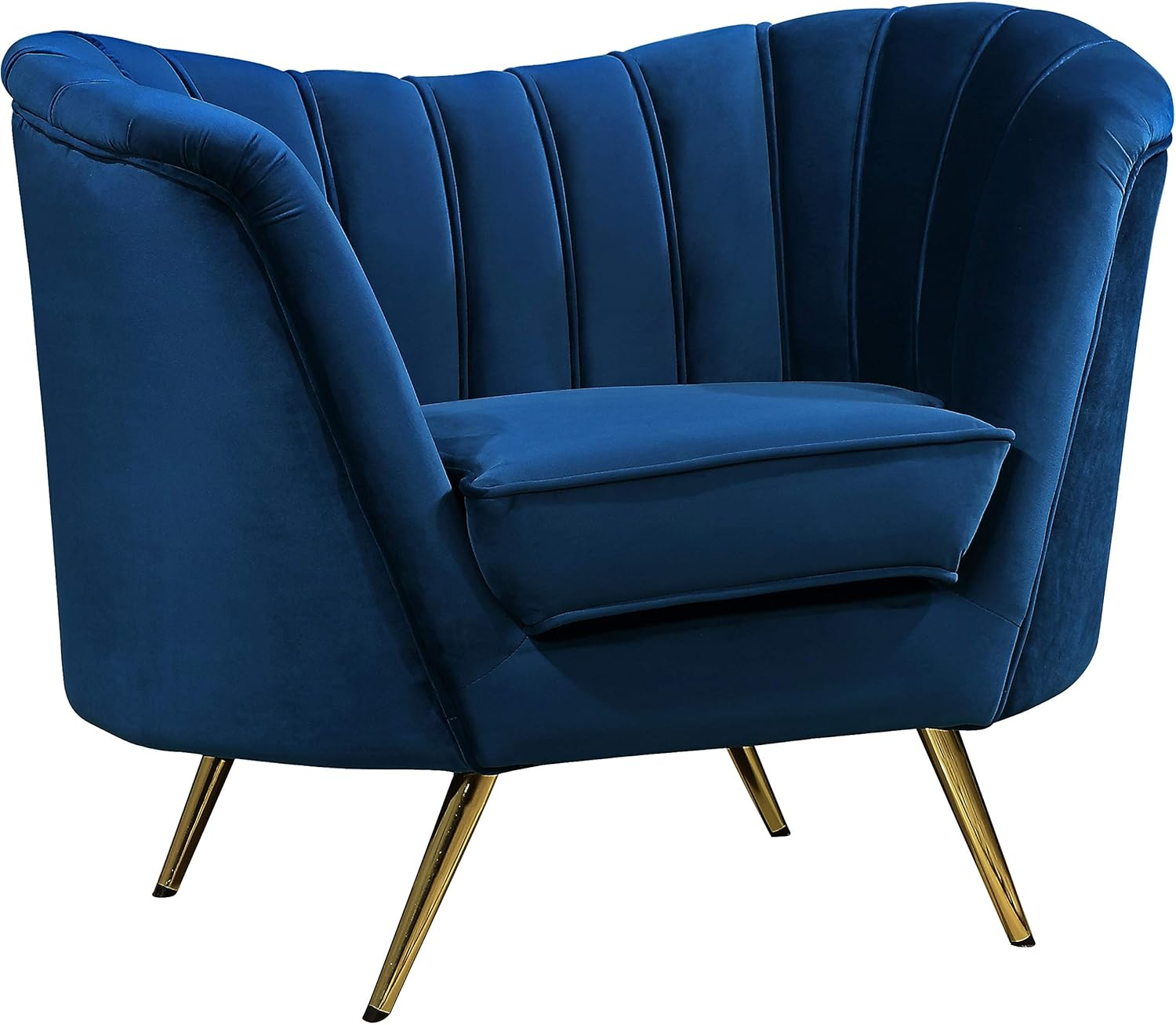 Meridian Furniture Margo Navy Velvet Chair