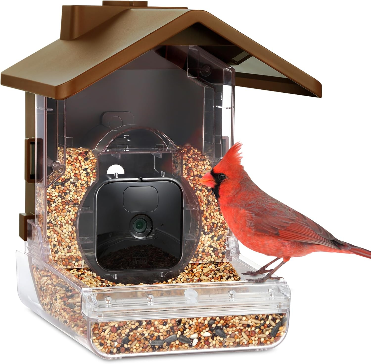 Wasserstein Bird Feeder Camera Case Compatible with Blink, Wyze, and Ring Cam - Bird Feeder for Bird Watching with Your Security Cam - (Camera NOT Included)