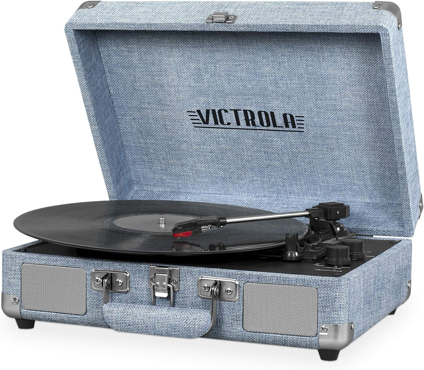 Victrola Journey Bluetooth Suitcase Record Player with 3-speed Turntable