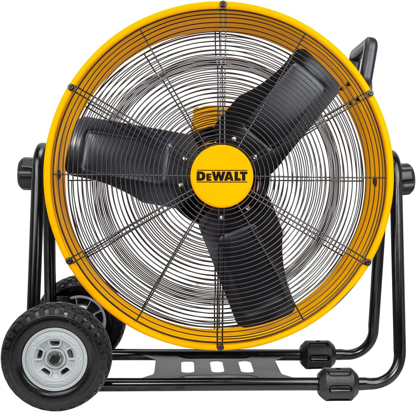DEWALT DXF-2490 Rolling 24 inch Heavy-Duty Drum Fan, 12 ft Cord 6,500 CFM
