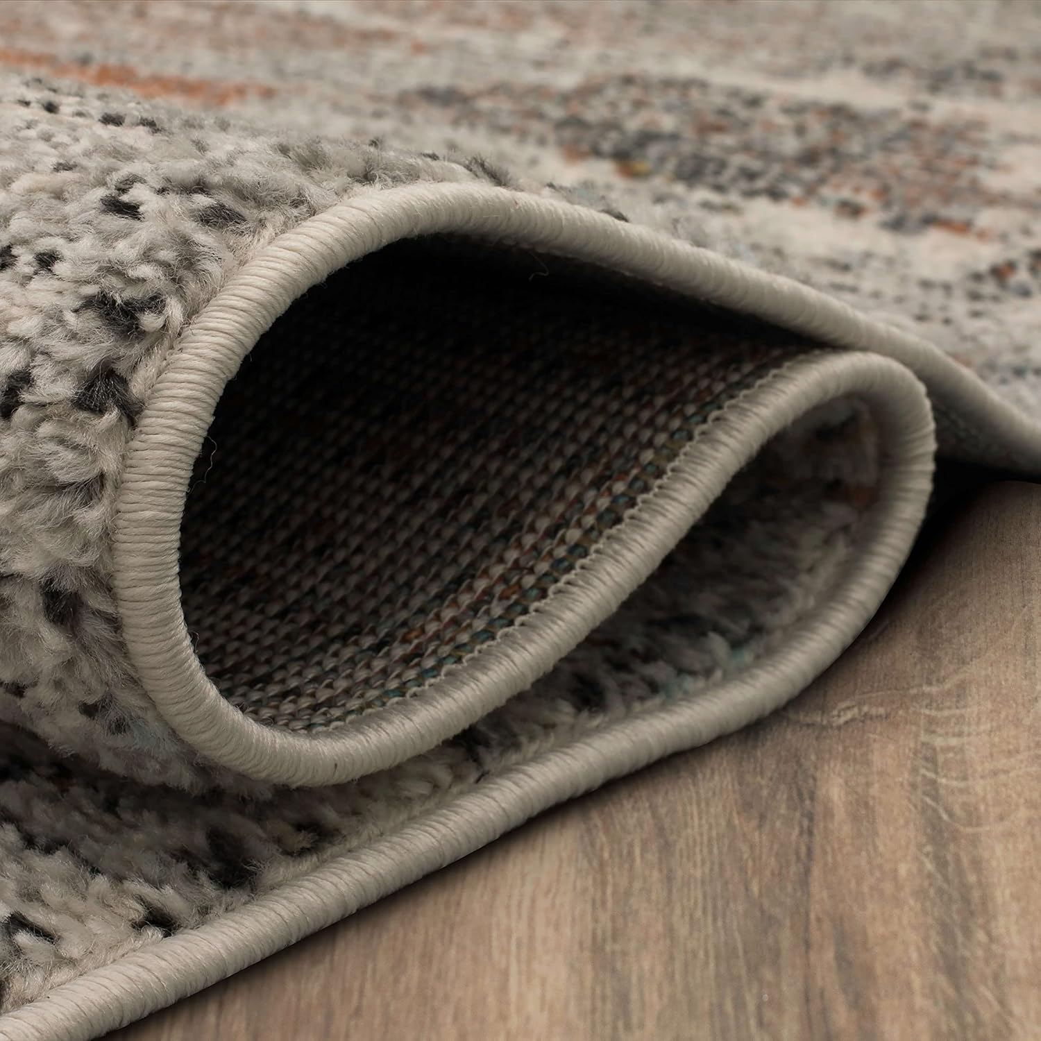 Mohawk Home Anderson Grey 1' 11" x 3' Abstract Geometric Area Rug Perfect for Living Room, Dining Room, Office
