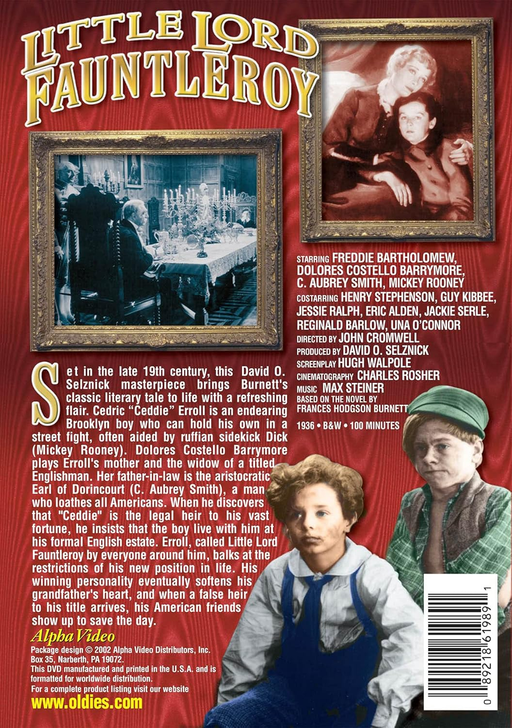 Little Lord Fauntleroy (DVD), Alpha Video, Drama
