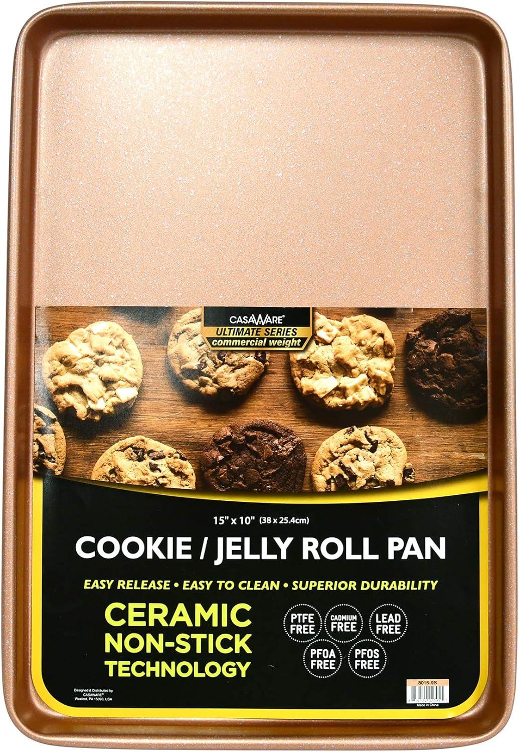 Cookie Sheet Ultimate 15" x 10" Rose Gold Granite