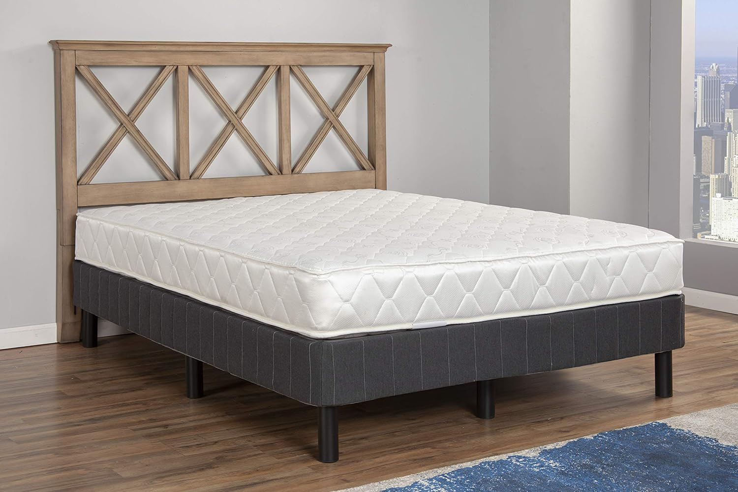 Home by Hollywood Enforce Platform Bed Bolt-On Headboard/Footboard Bracket (Set of 2)
