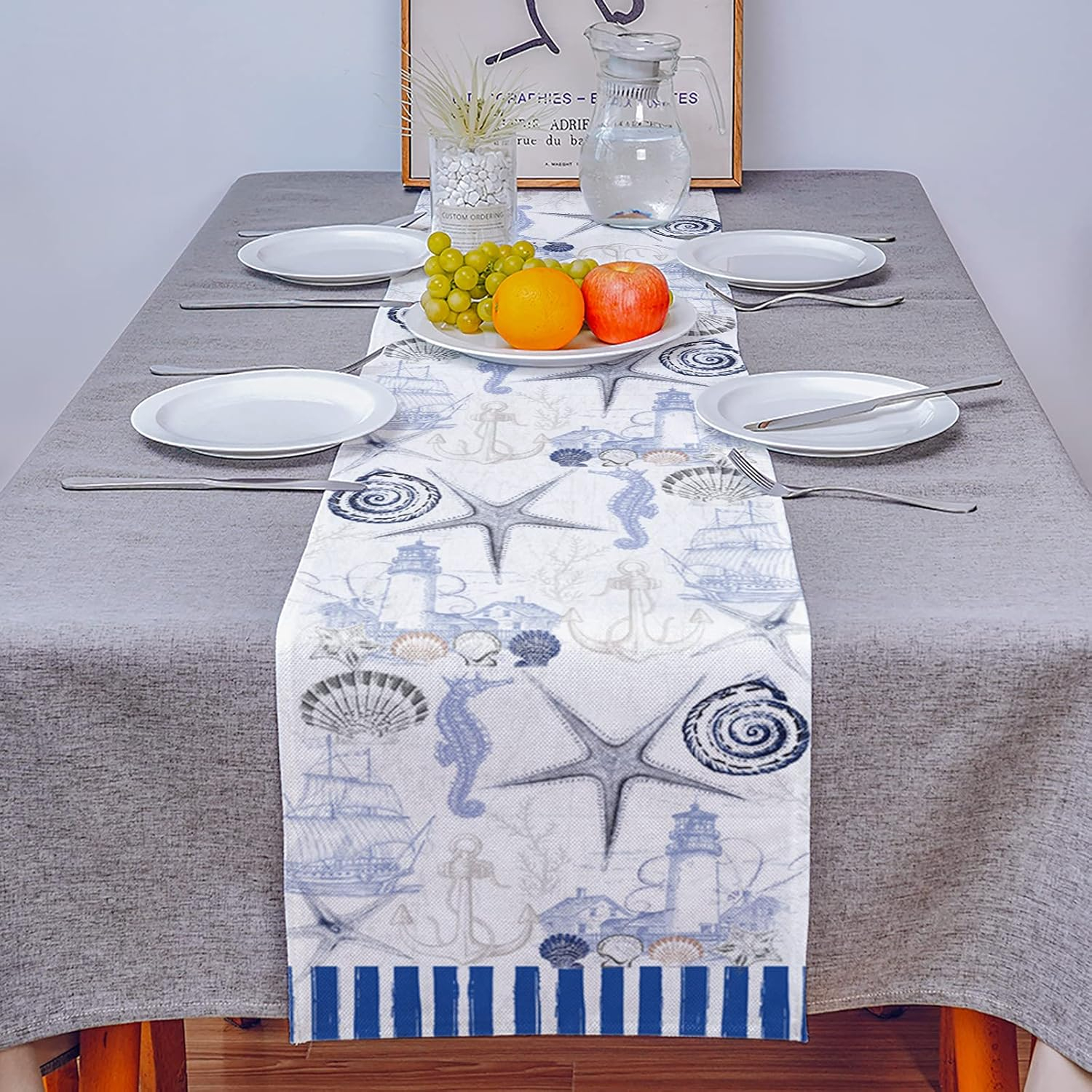 Ocean StarShell Table Runners For Wedding Party Decoration Modern Table Runner Home Kitchen Decor