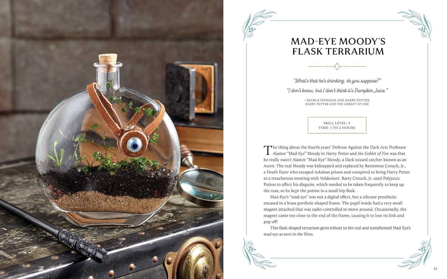 Harry Potter Inspired Hardcover Herbology Gardening Guide