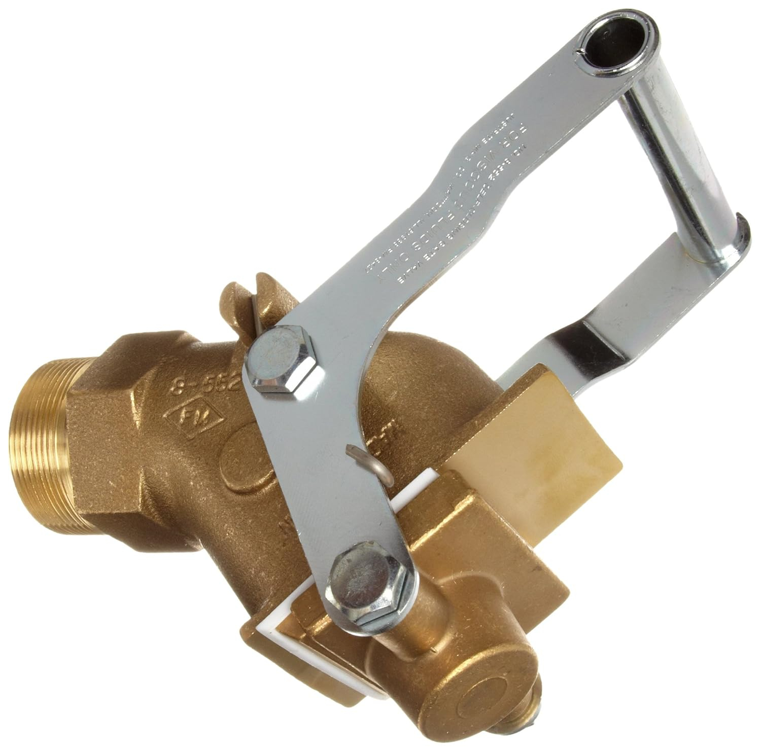Brass Self-Closing 2" NPT Gate Valve for Viscous Liquids