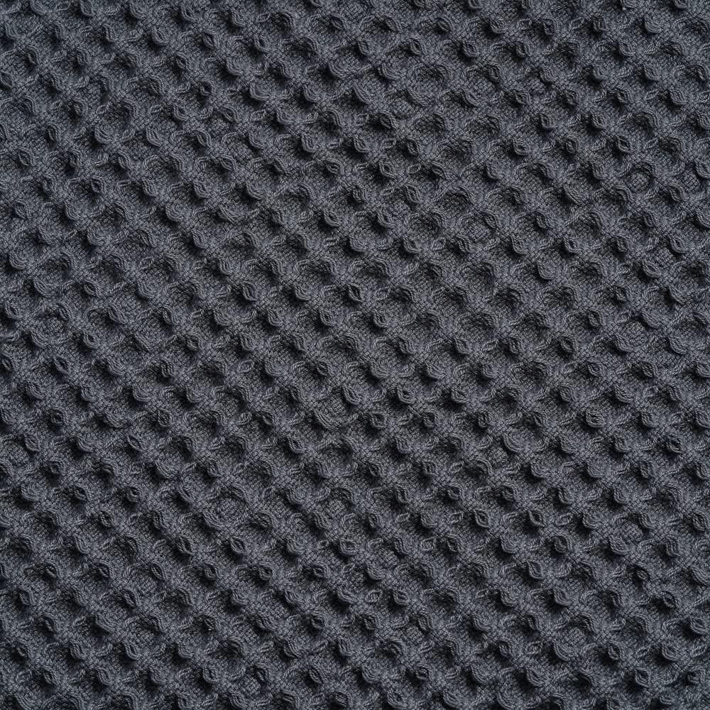 Organic Cotton Waffle Bed Blankets - Premium Gray Queen Cotton Blanket - 100% Organic Cotton Waffle Weave Blanket - Breathable, Plush Cotton Waffle Knit Queen Blanket - 92”x92” (Gray - Queen)