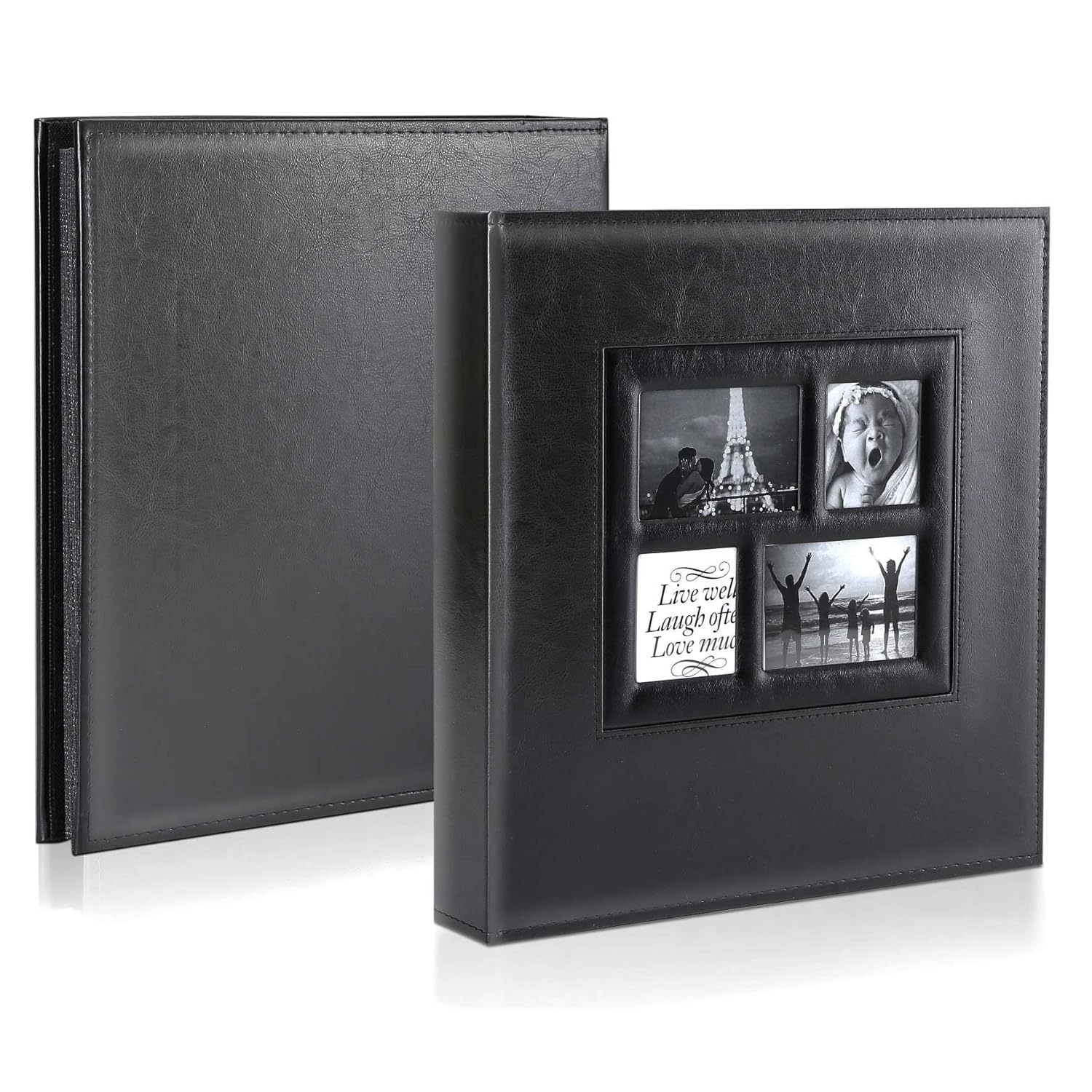 Ywlake Photo Album 4x6 1000 Pockets Photos, Extra Large Capacity Family Wedding Picture Albums Holds 1000 Horizontal Vertical Photos Black