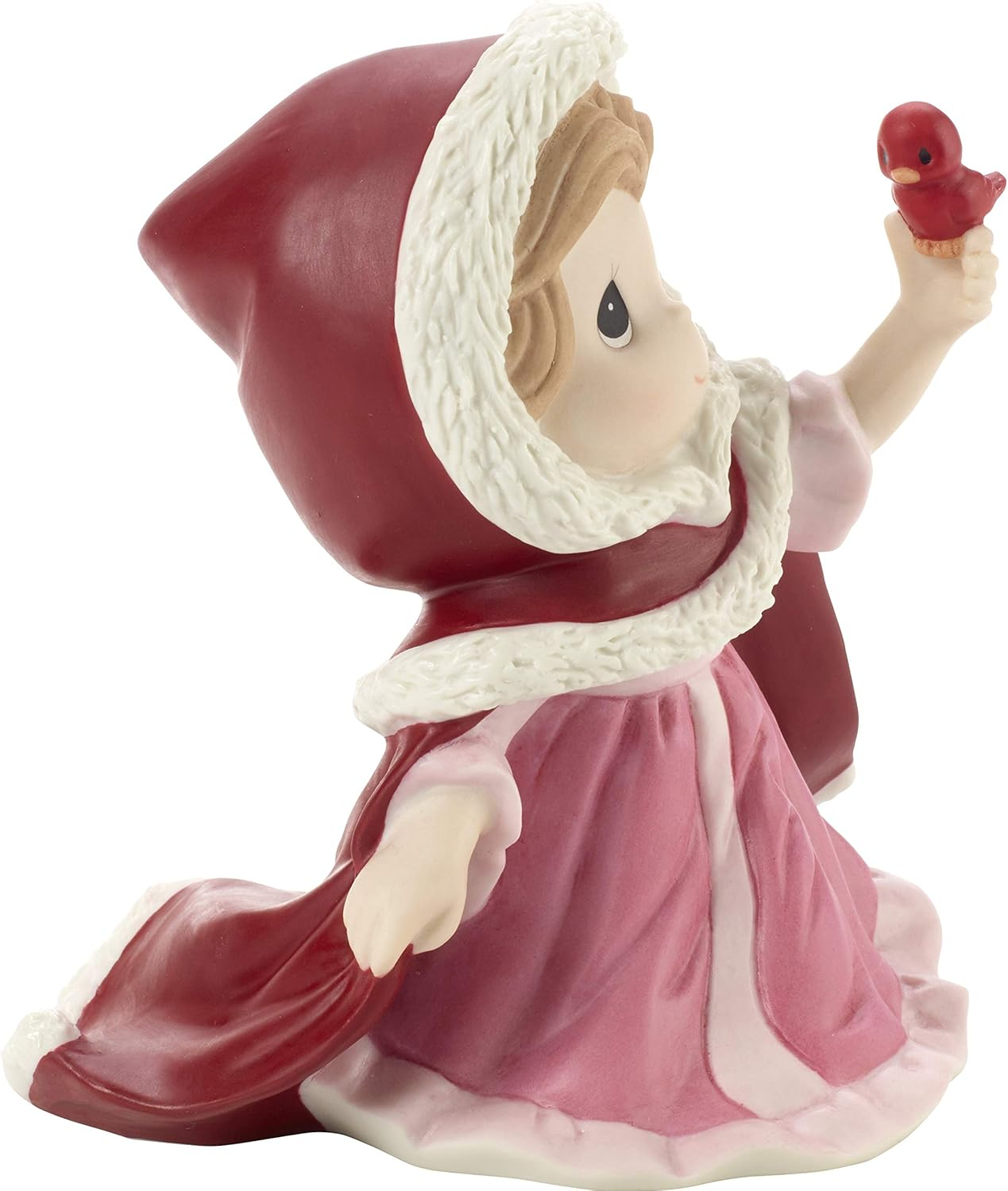Precious Moments Disney Belle in Winter Dress Figurine, Multi
