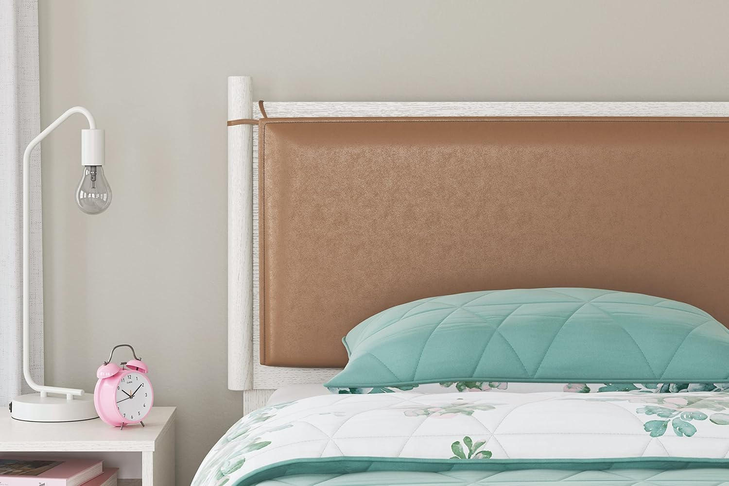 Signature Design by Ashley Aprilyn Twin Panel Headboard, Whitewash