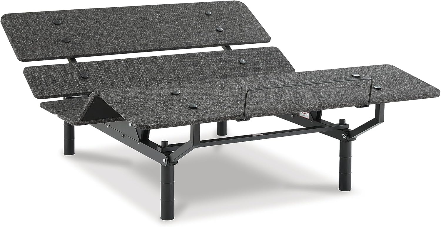 Signature Design by Ashley Cosmic Power Base Queen Adjustable Bed Base, Black