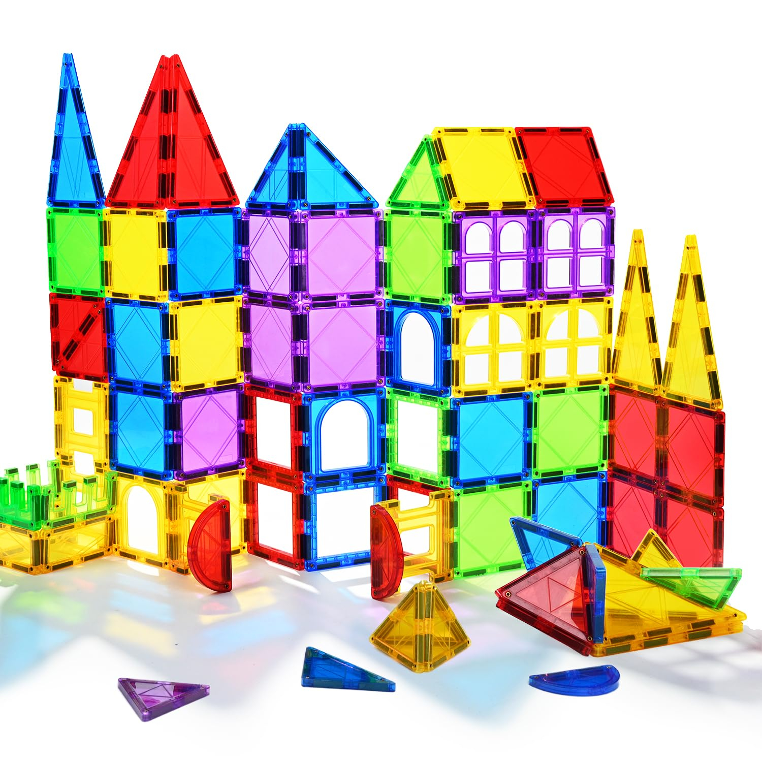 MAGBLOCK Magnetic Blocks - Magnetic Tiles Toys for Toddlers Kids Magnet Building Blocks Preschool Magnet Set for Boys and Girls Stem Toys 70 Pieces