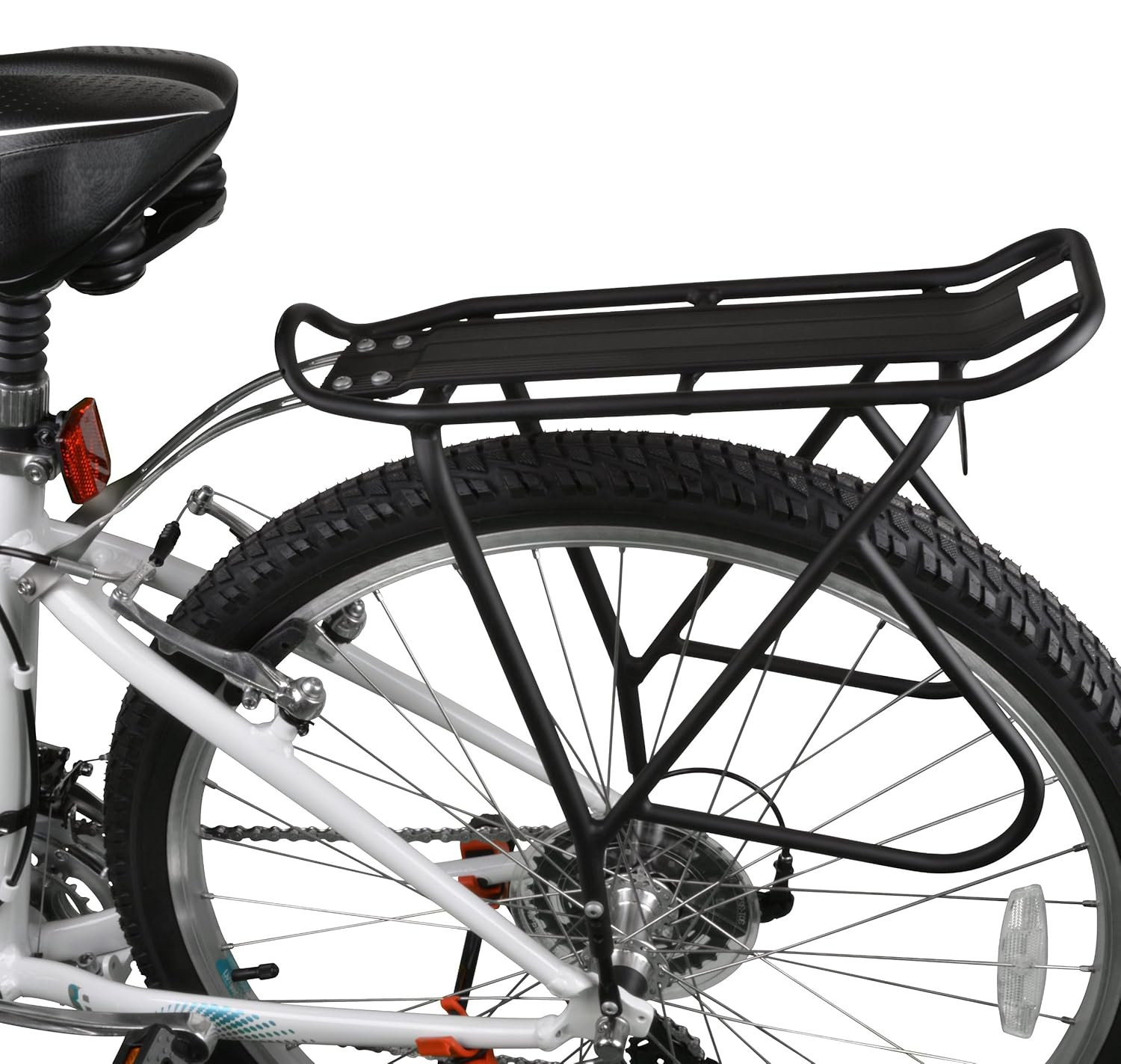 Ibera Bike Rack - Bicycle Touring Carrier Plus+ for Disc Brake/Non-Disc Brake Mount, Fat Tire Bikes, Frame-Mounted for Heavier Top & Side Loads, Height Adjustable for 26"-29" Frames