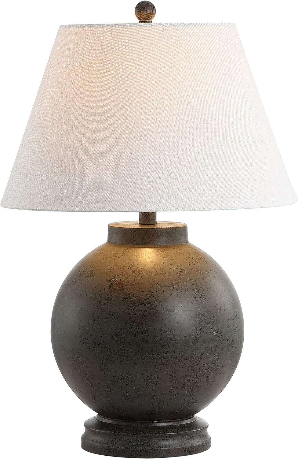 JONATHAN Y JYL3040A Sophie 26" Resin LED Table Lamp Contemporary Transitional Bedside Desk Nightstand Lamp for Bedroom Living Room Office College Bookcase LED Bulb Included, Dark Gray