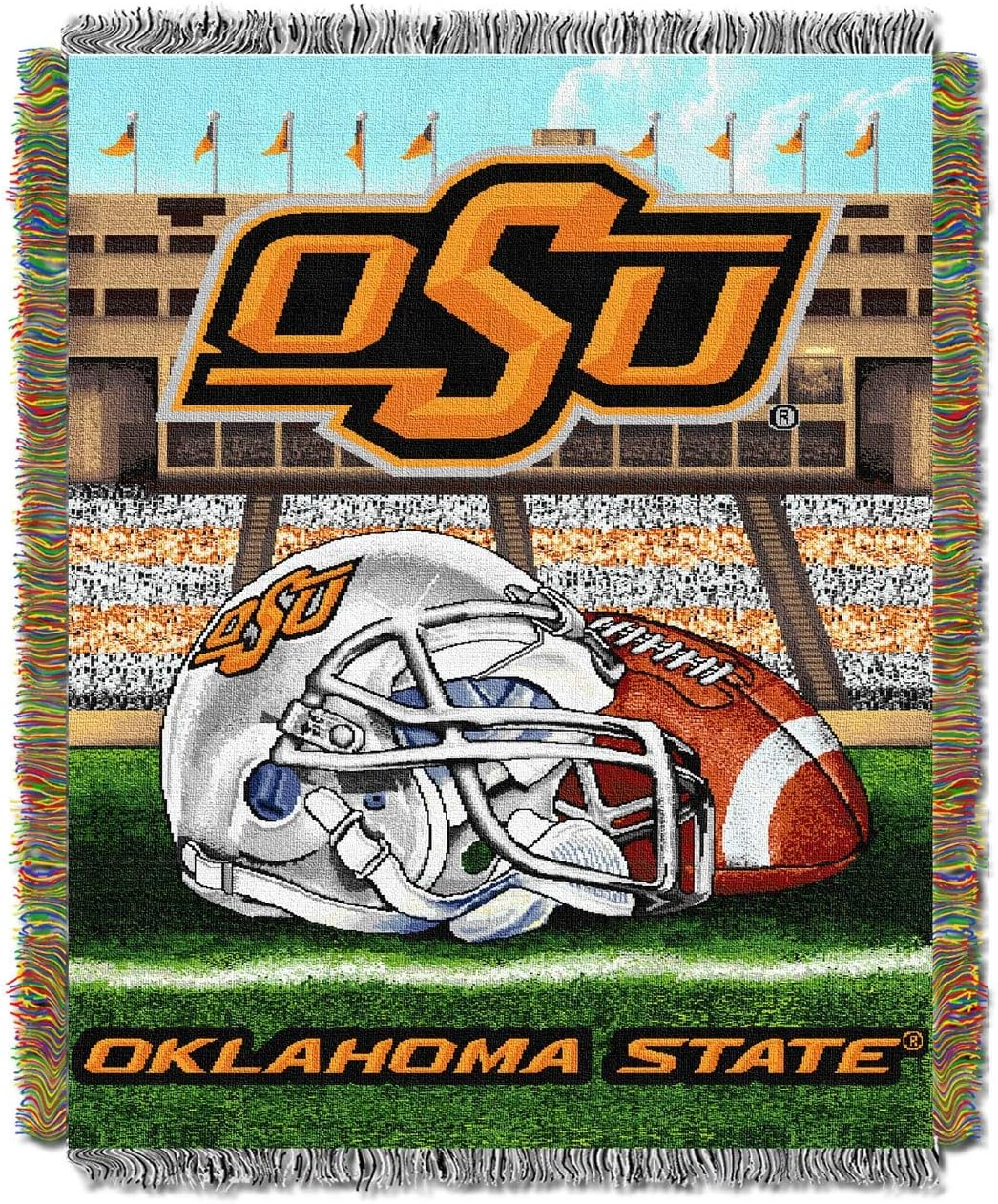 Northwest Co. NCAA Throw Blanket, Homefield Advantage College Sports Decor, 48x60 Inches