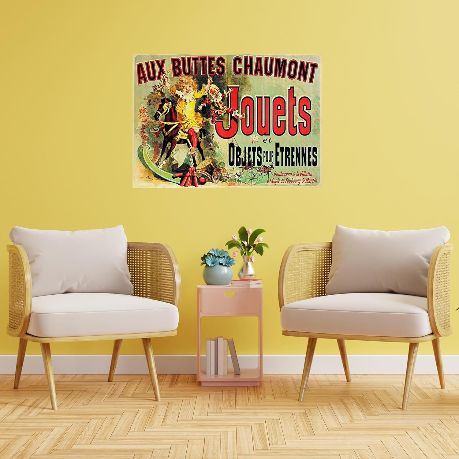 Aux Buttes Chaumont Jouets French Ad Monica's Apartment Friends Extra Large XL Wall Art Poster Print