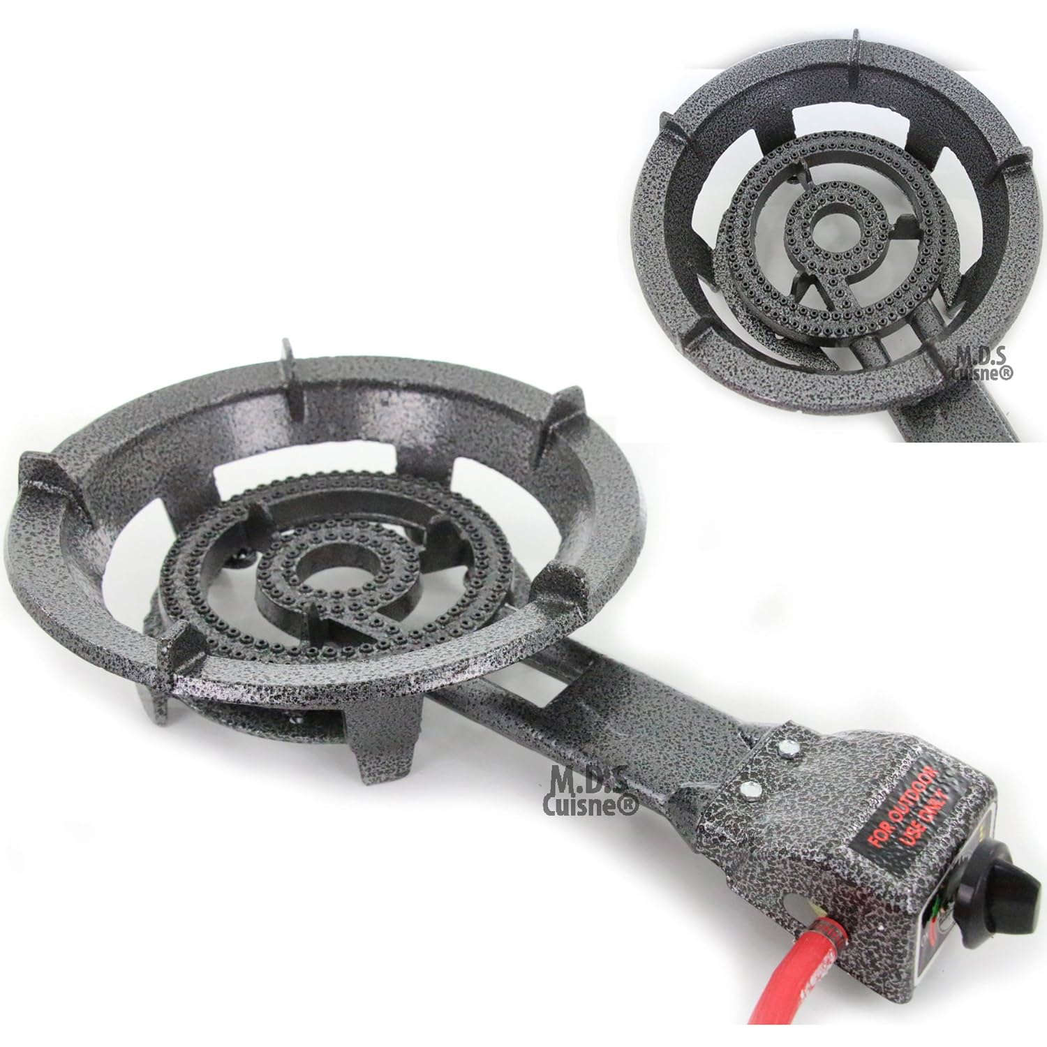 Propane Single Big Large Gas Burner Portable Stove Camping BBQ with Hose & Regulator