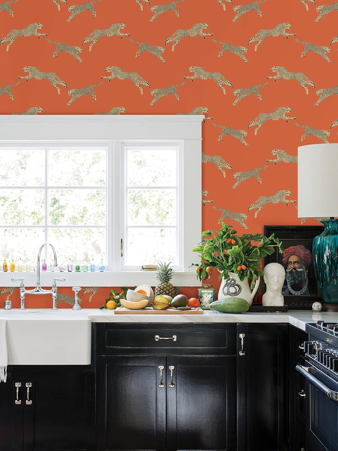 Scalamandre 30.75-sq ft Clementine Vinyl Novelty Self-adhesive Peel and Stick Wallpaper
