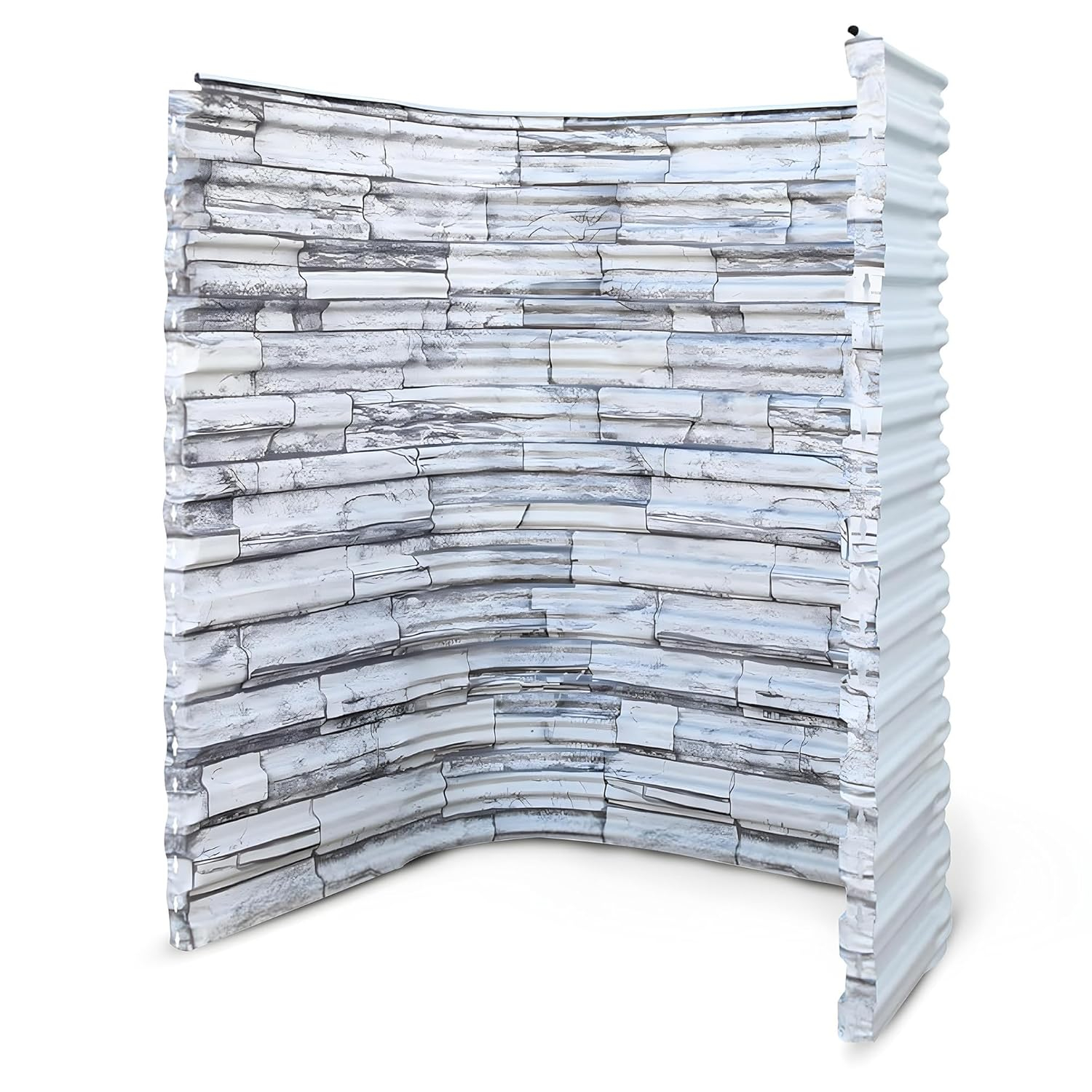 Gray Stoneview Heavy-Duty Corrugated Steel Window Well, 60" x 36"