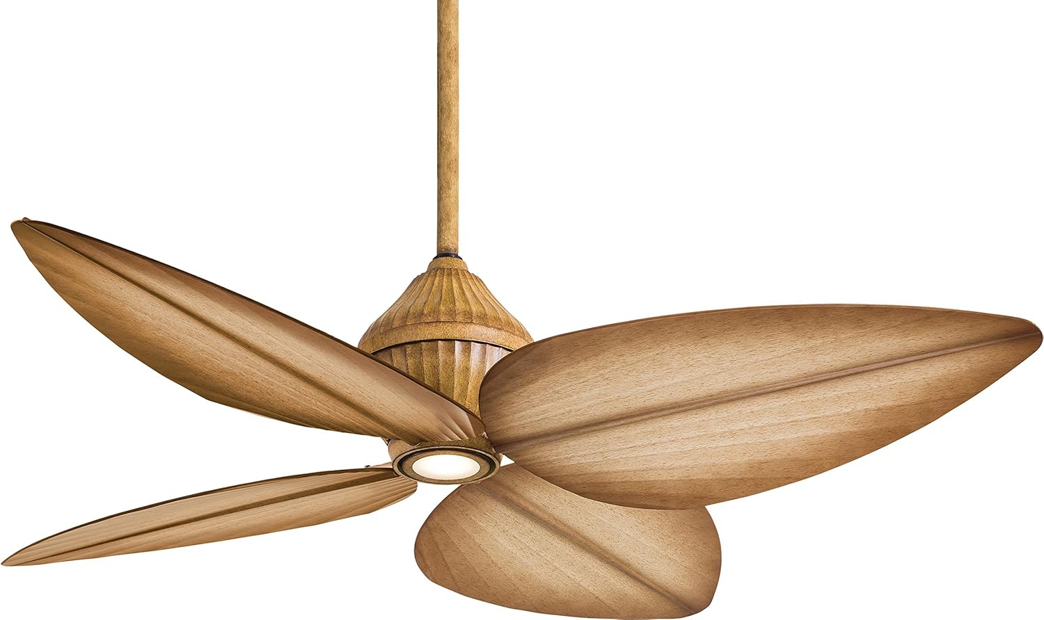 52" Bahama Beige ABS 4-Blade Ceiling Fan with Lighting and Remote