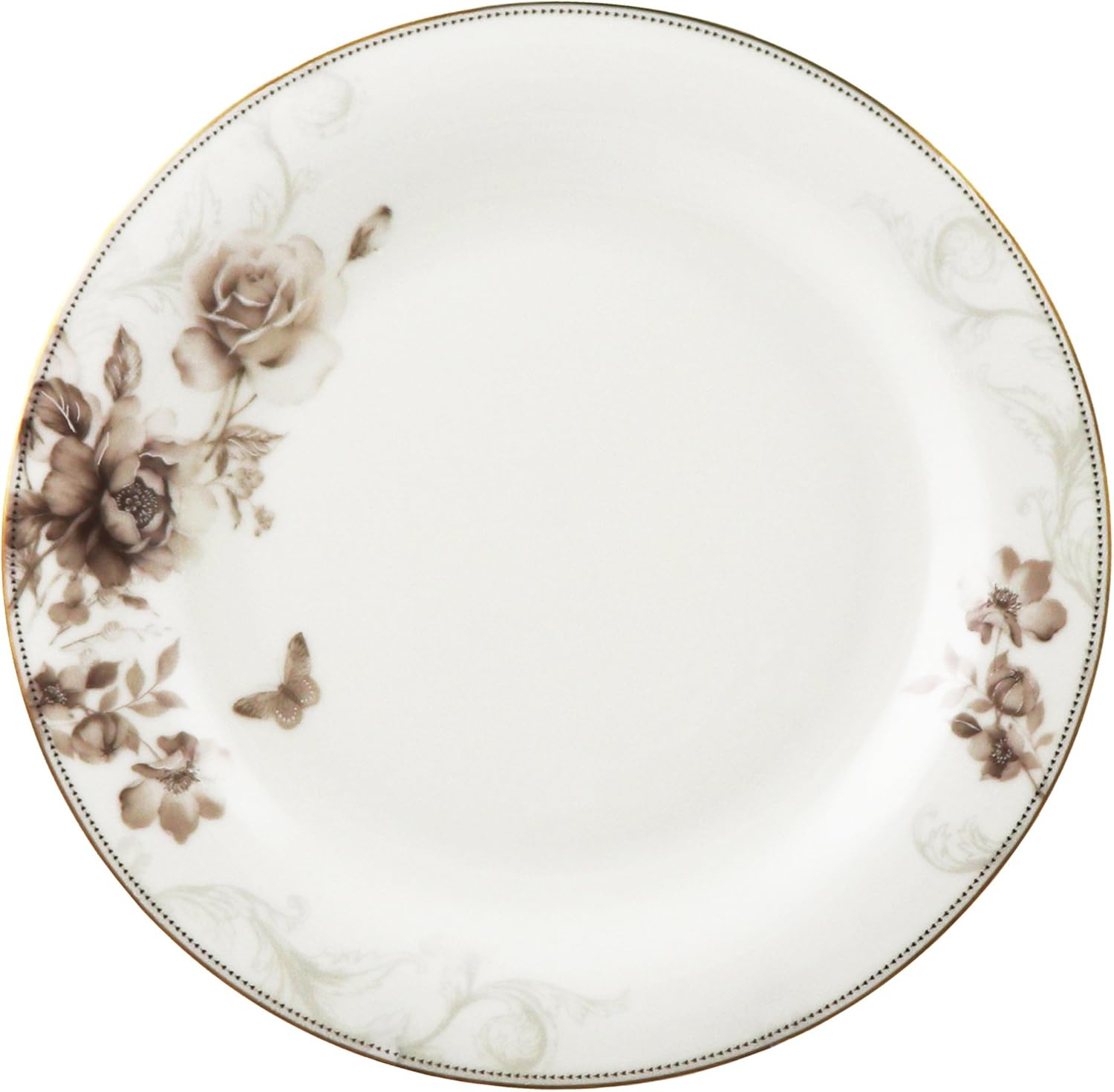 Lorren Home Trends Cora-57 57 Piece Dinnerware Set-Bone China Service for 8 People-Cora, One Size, Multicolor