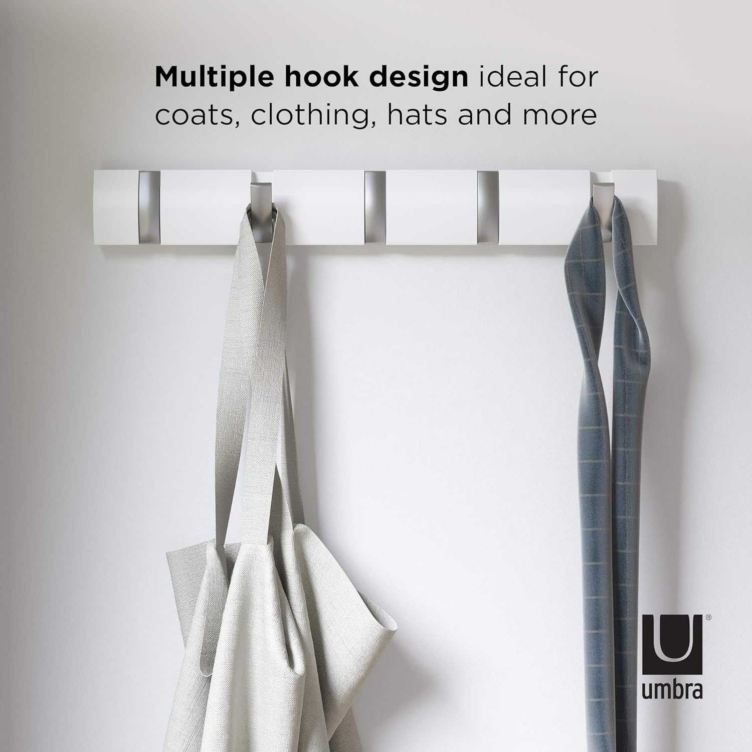 Flip 5 - Hook Solid Wood Coat Rack