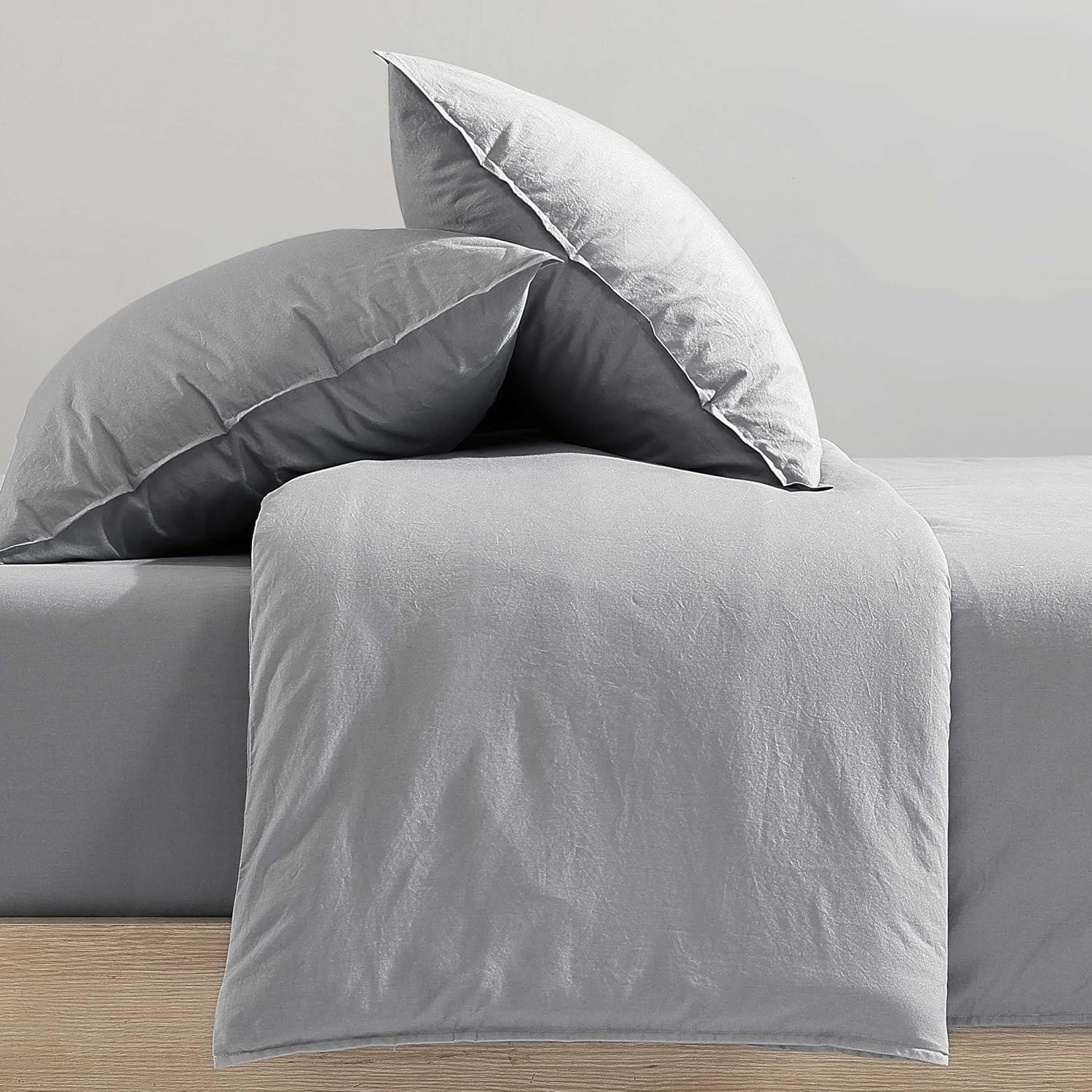 Calvin Klein Calvin Klein Washed Percale Cotton Solid Comforter Set