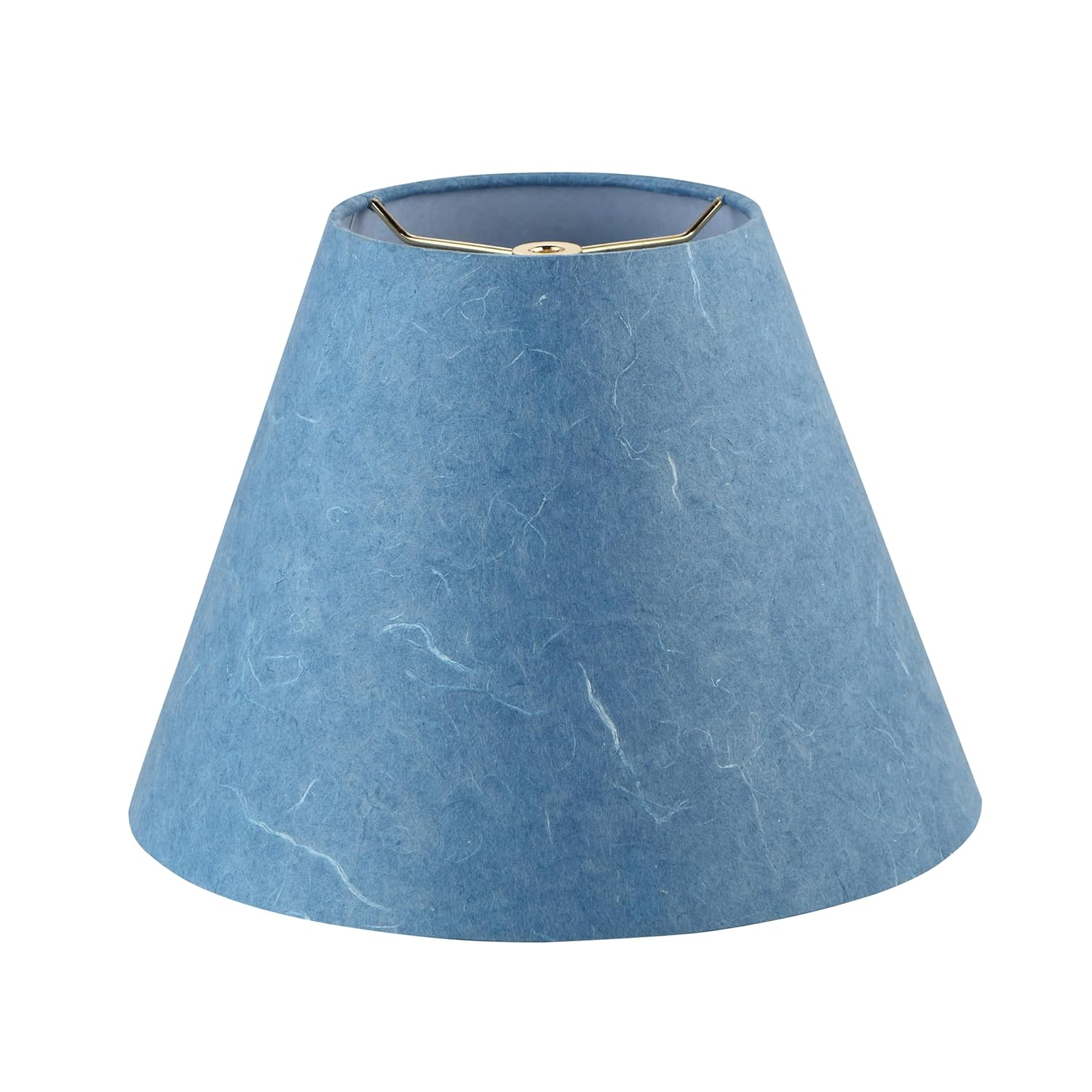 Mix and Match 9 in. Pigeon Blue Washi Paper Empire Lamp Shade with Spider Fitter
