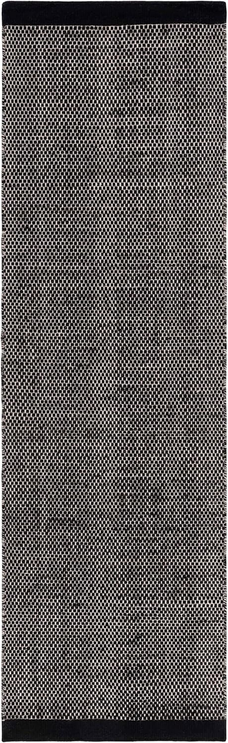 SAFAVIEH Vermont Zarif Distressed Dotted Runner Rug, Black, 2'3" x 8'