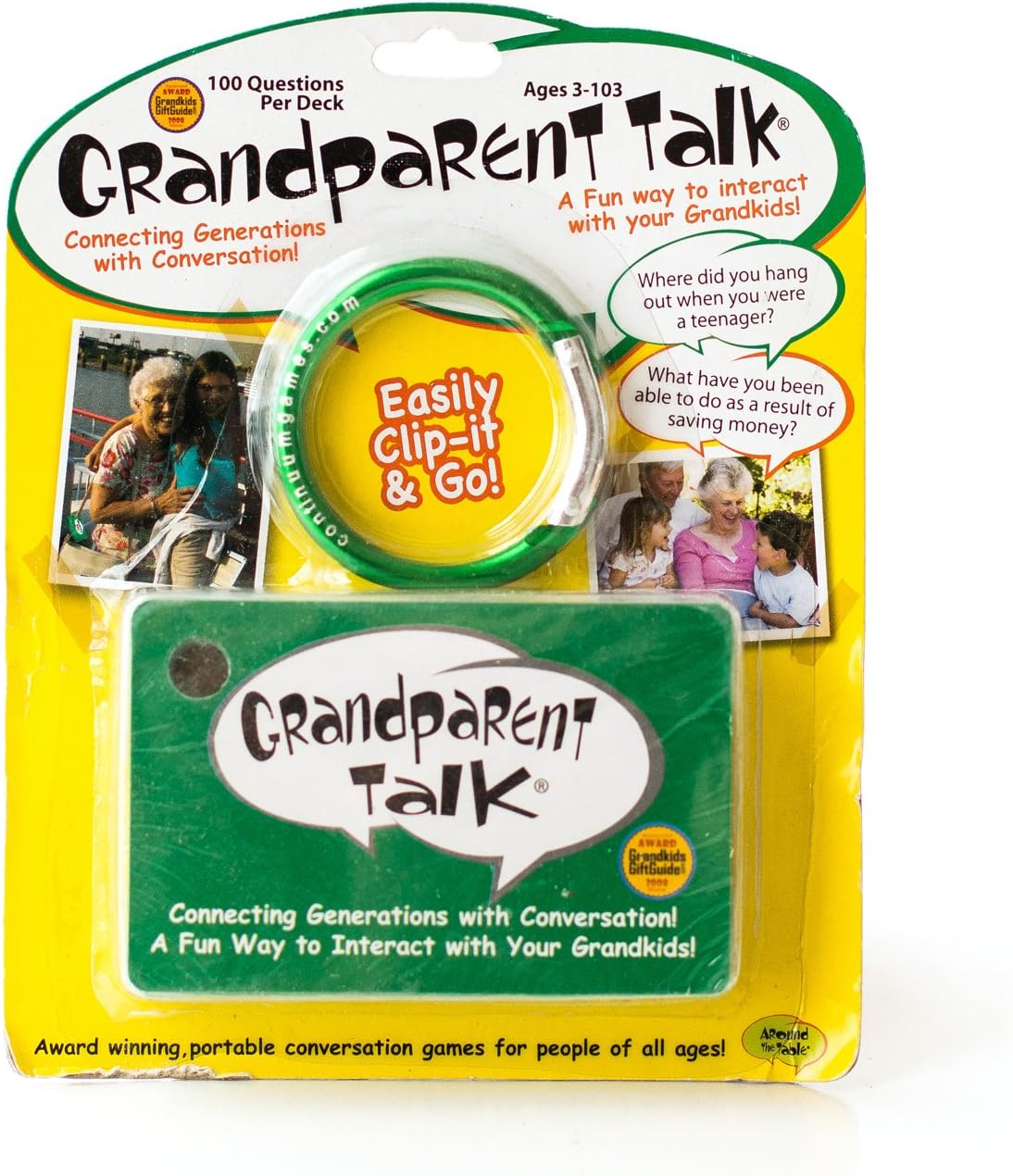 Grandparent Talk Conversation Starter Game, Connecting Generations Thru Conversation