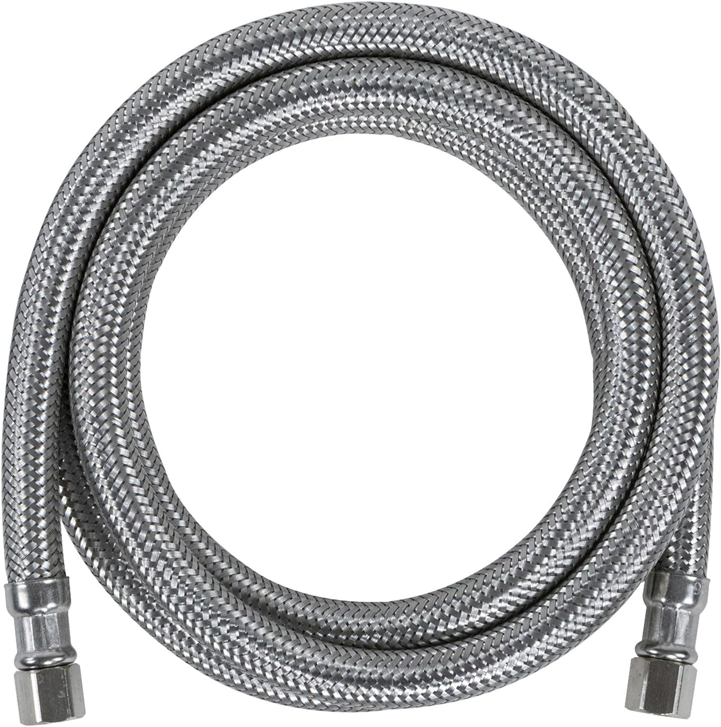 Certified Appliance Accessories IM48SS Braided Stainless Steel Ice Maker Connector, 4Ft