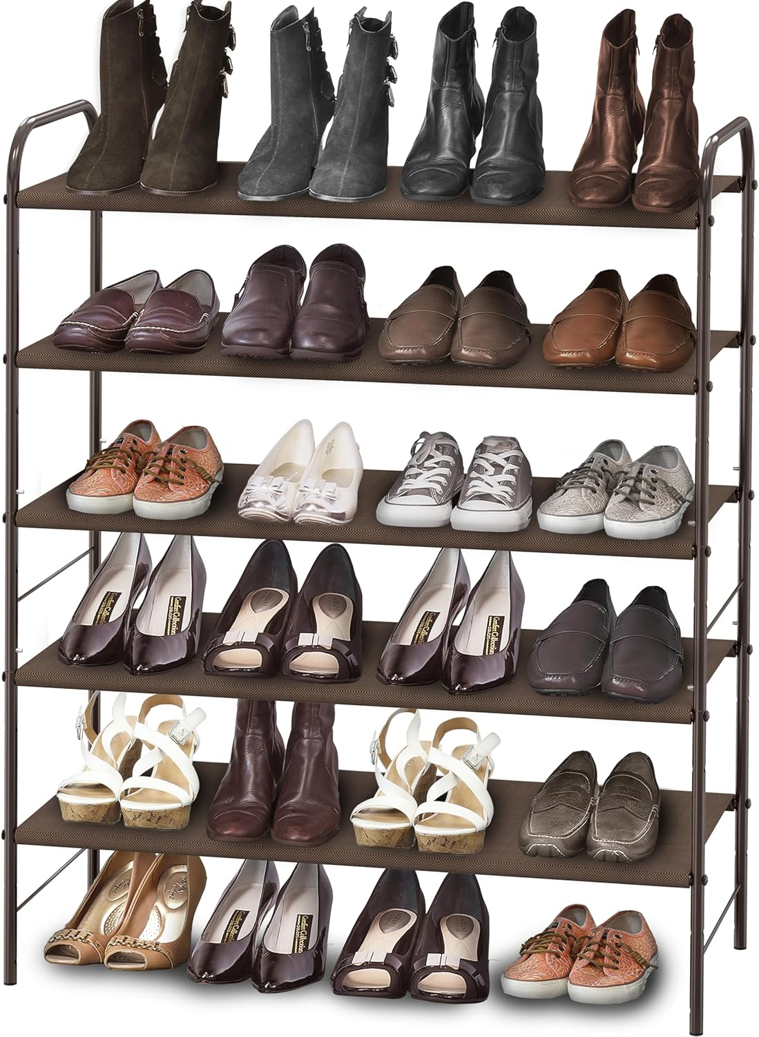 Simple Houseware 5-Tier Shoe Rack Storage Organizer, Brown