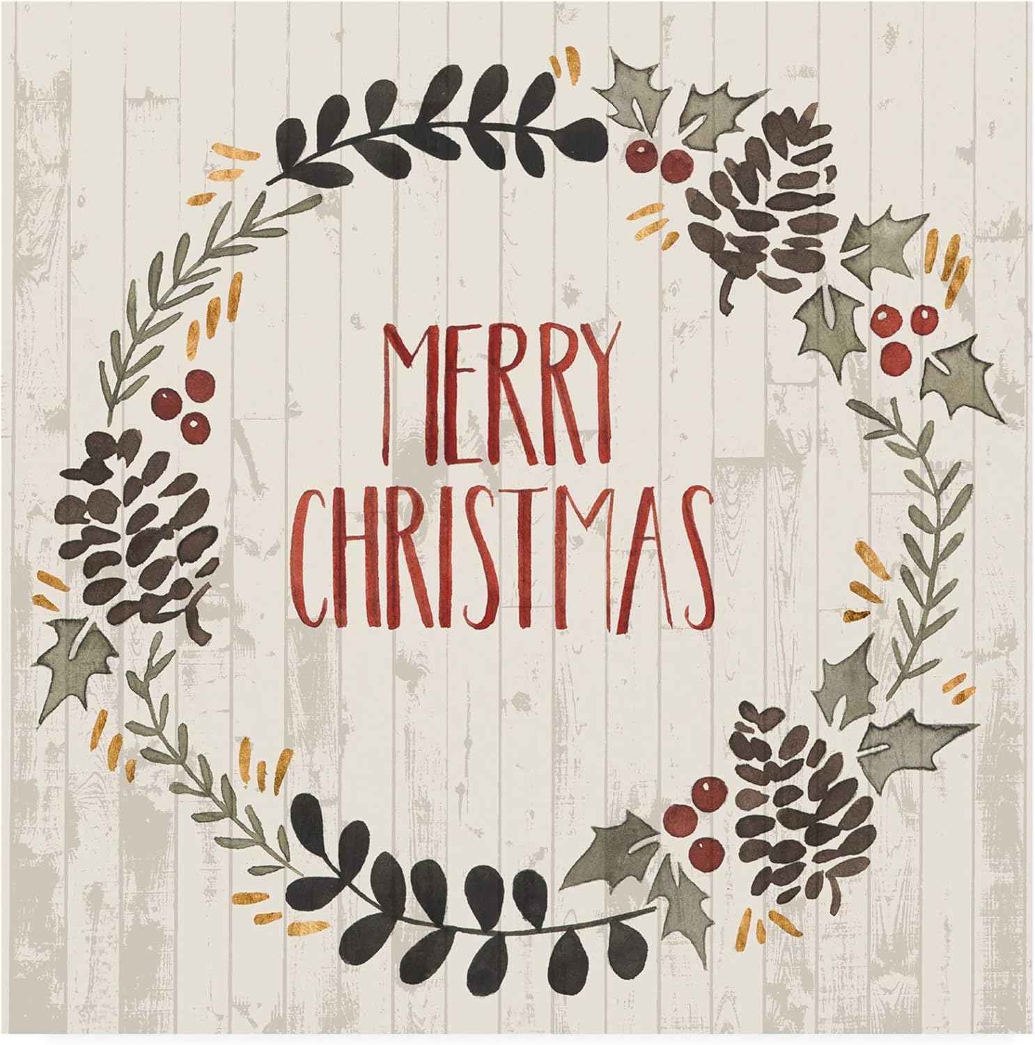 Trademark Fine Art 'Rustic Christmas II' Canvas Art by Grace Popp