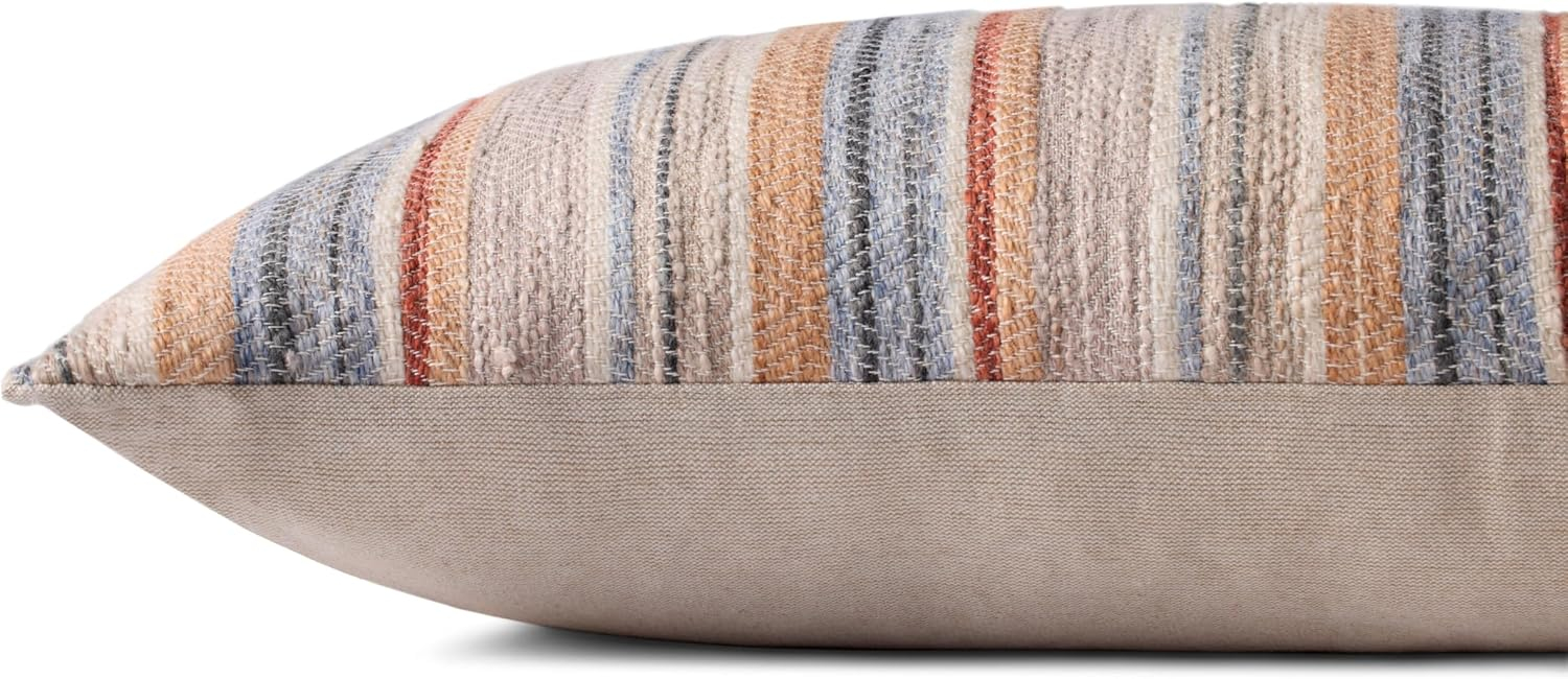 Loloi II Collection PLL0138 Rust/Multi 12'' x 27'' Cover w/Poly Pillow