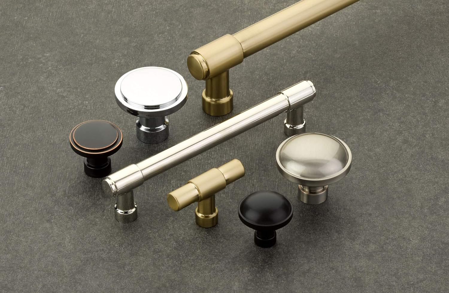 Satin Brass 18" Modern Industrial Appliance Pull