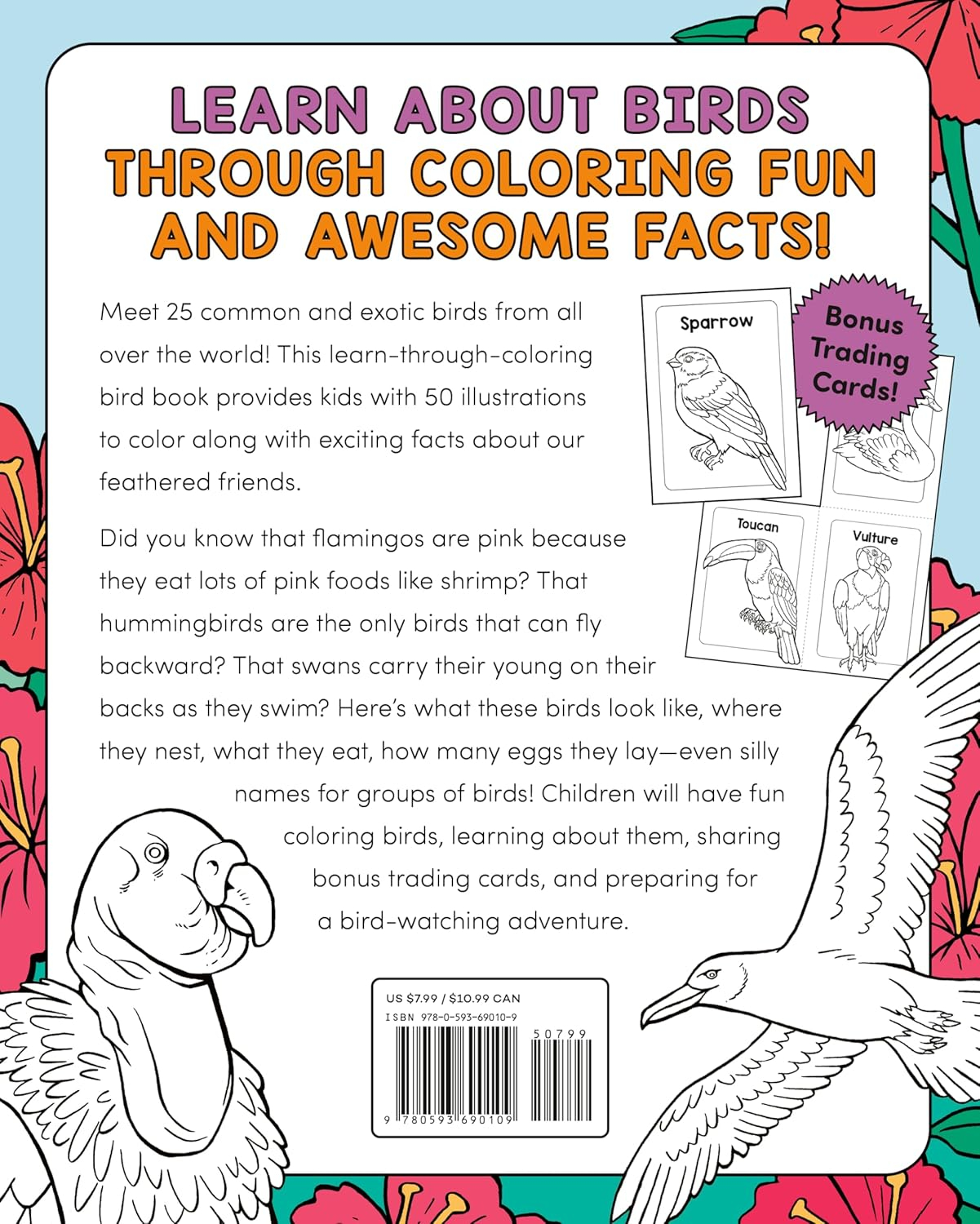 Bird Book for Kids: Fun Facts and Coloring Adventures