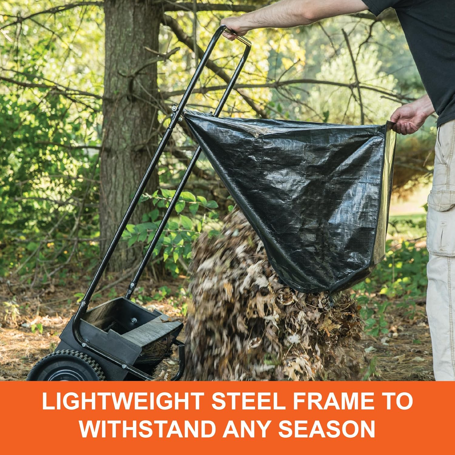 Agri-Fab 26" Black Carbon Steel Push Lawn Sweeper