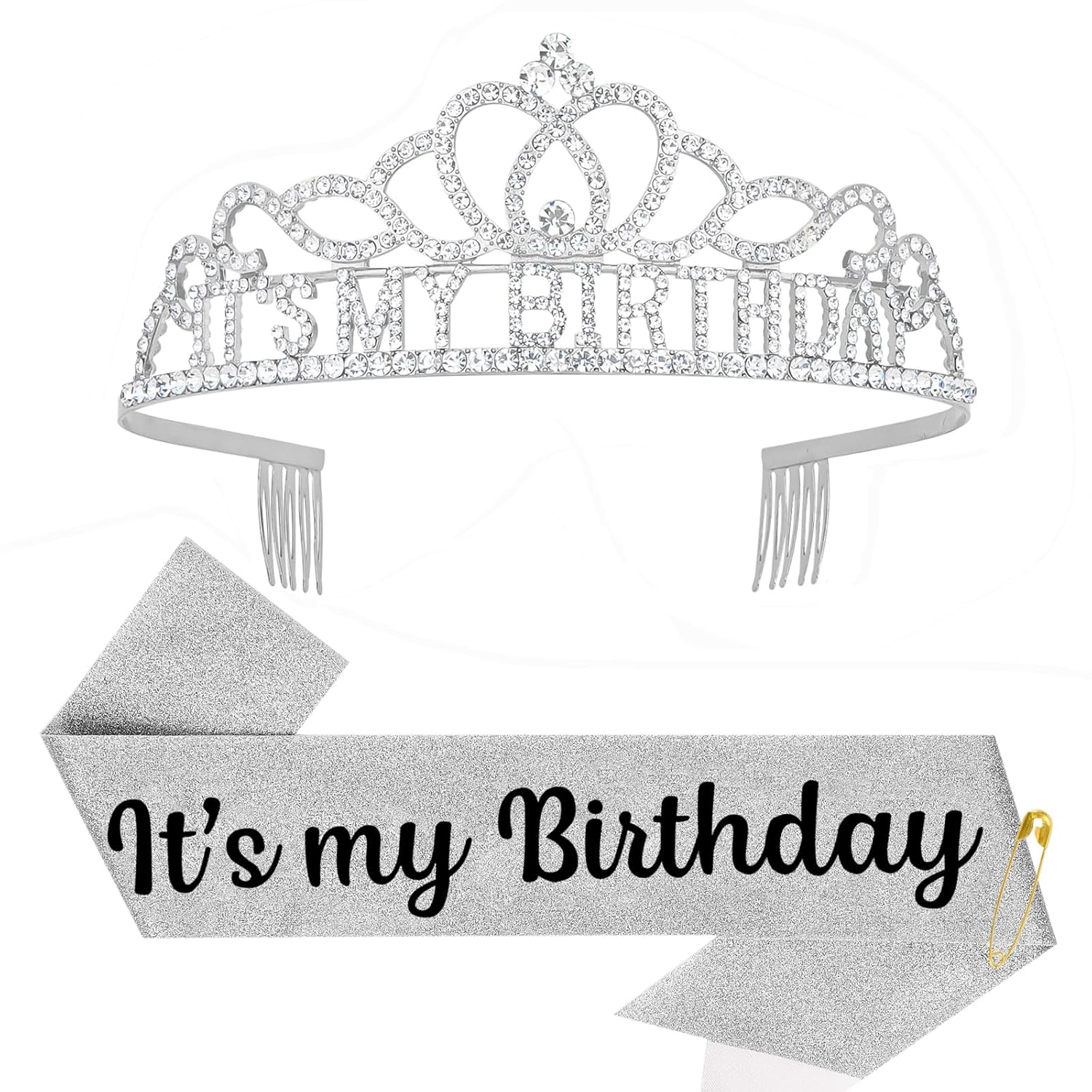 Hilingoto Clearance! Birthday Girl Crown with Birthday Sash Birthday Girl Headband Birthday Crowns for Women for Women Happy Birthday Decorations Birthday Party Supplies Girl Party Balloon