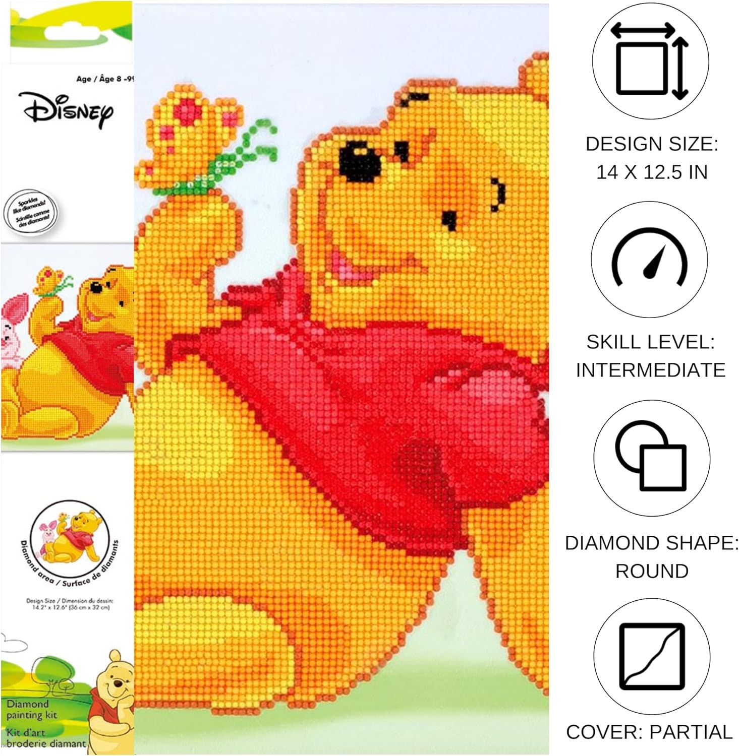 Diamond Painting Kit Intermed Pooh and Piglet