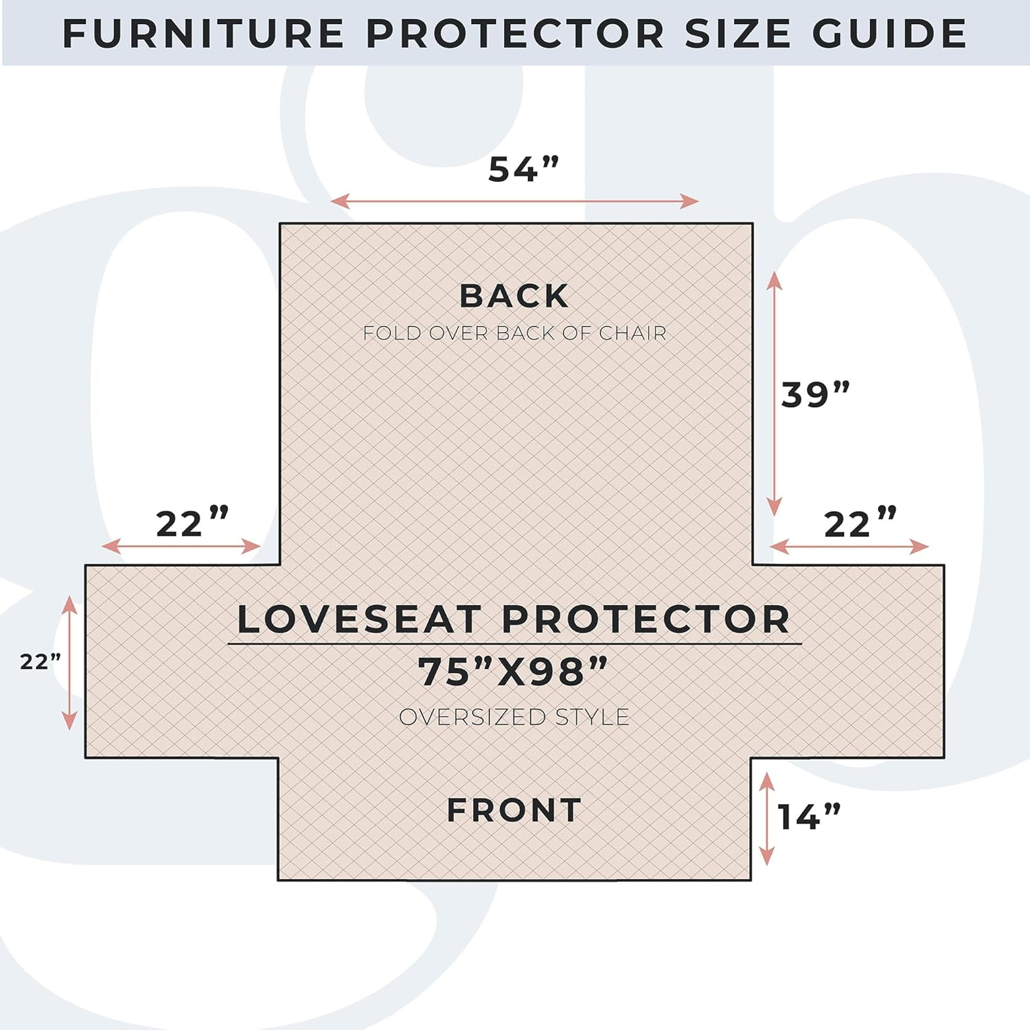 Dusty Rose Quilted Reversible Loveseat Cover with Elastic Straps