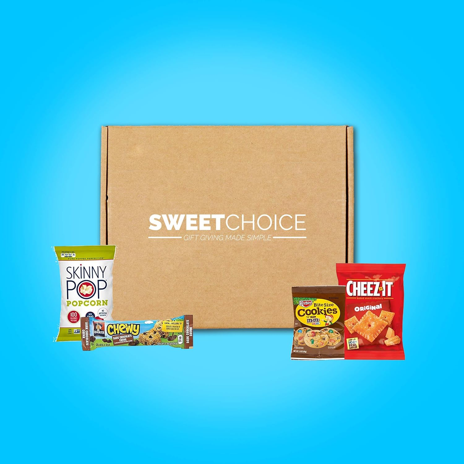 Care Package (150) Variety Snacks Gift Box Bulk Snacks - College Students, Military, Work or Home - Over 9 Pounds of Snacks! Snack Box Fathers gift basket gifts for men