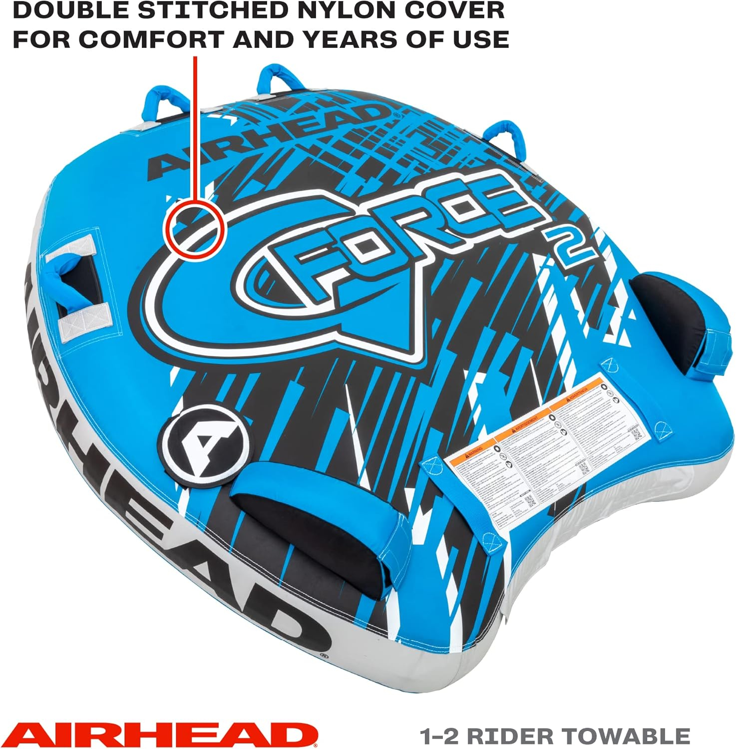 Airhead G-Force 2-Rider Towable Tube for Boating