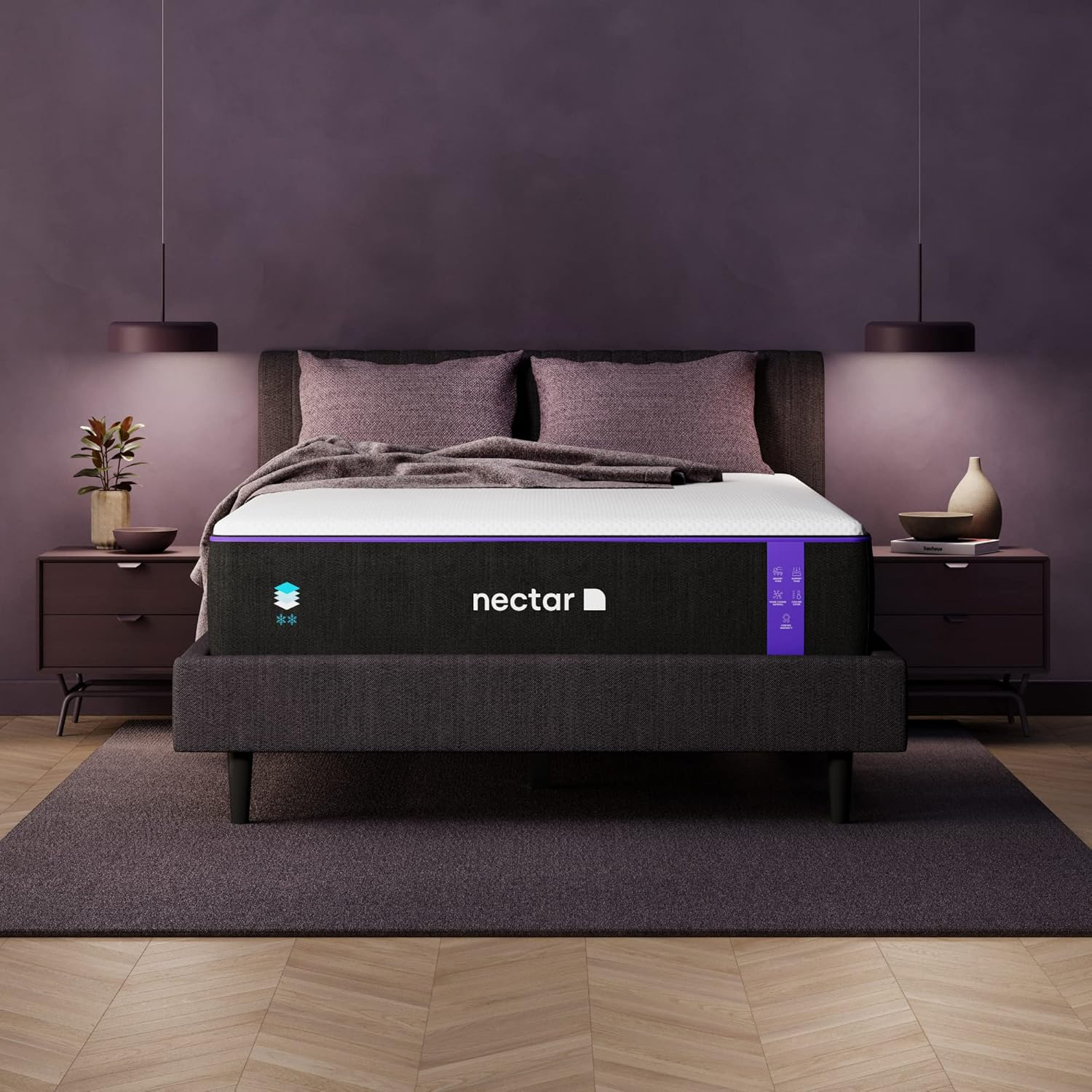 Luxurious California King 13" Gel Memory Foam Medium Mattress