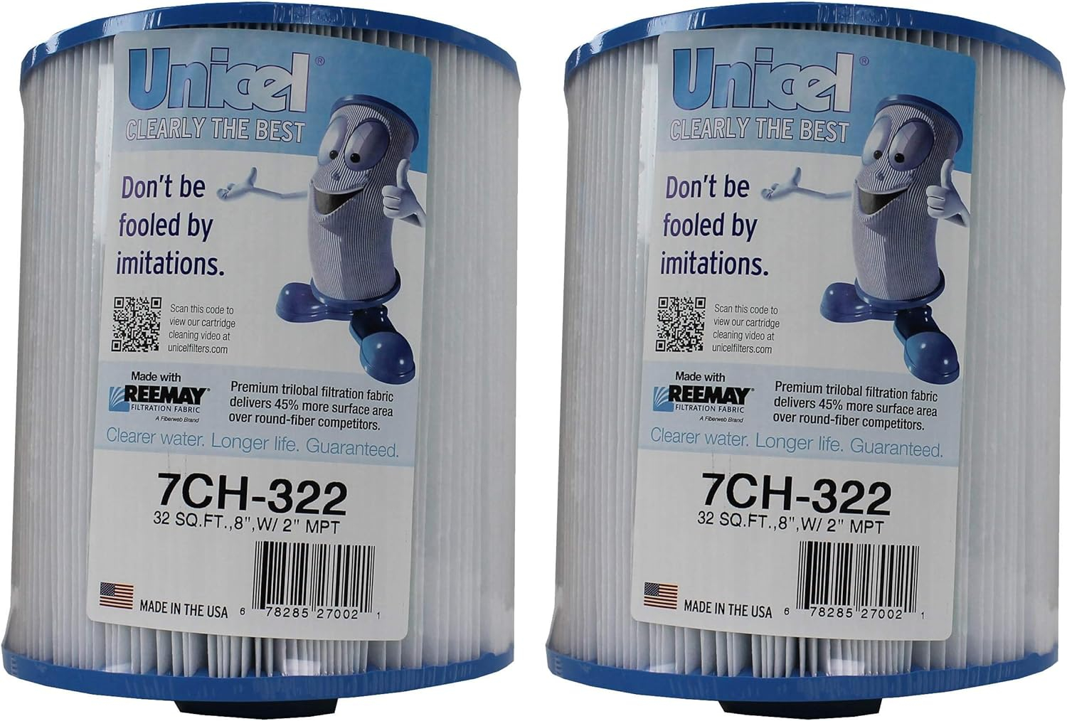 Unicel 7CH-322 32 Sq Ft Spa Filter Cartridges